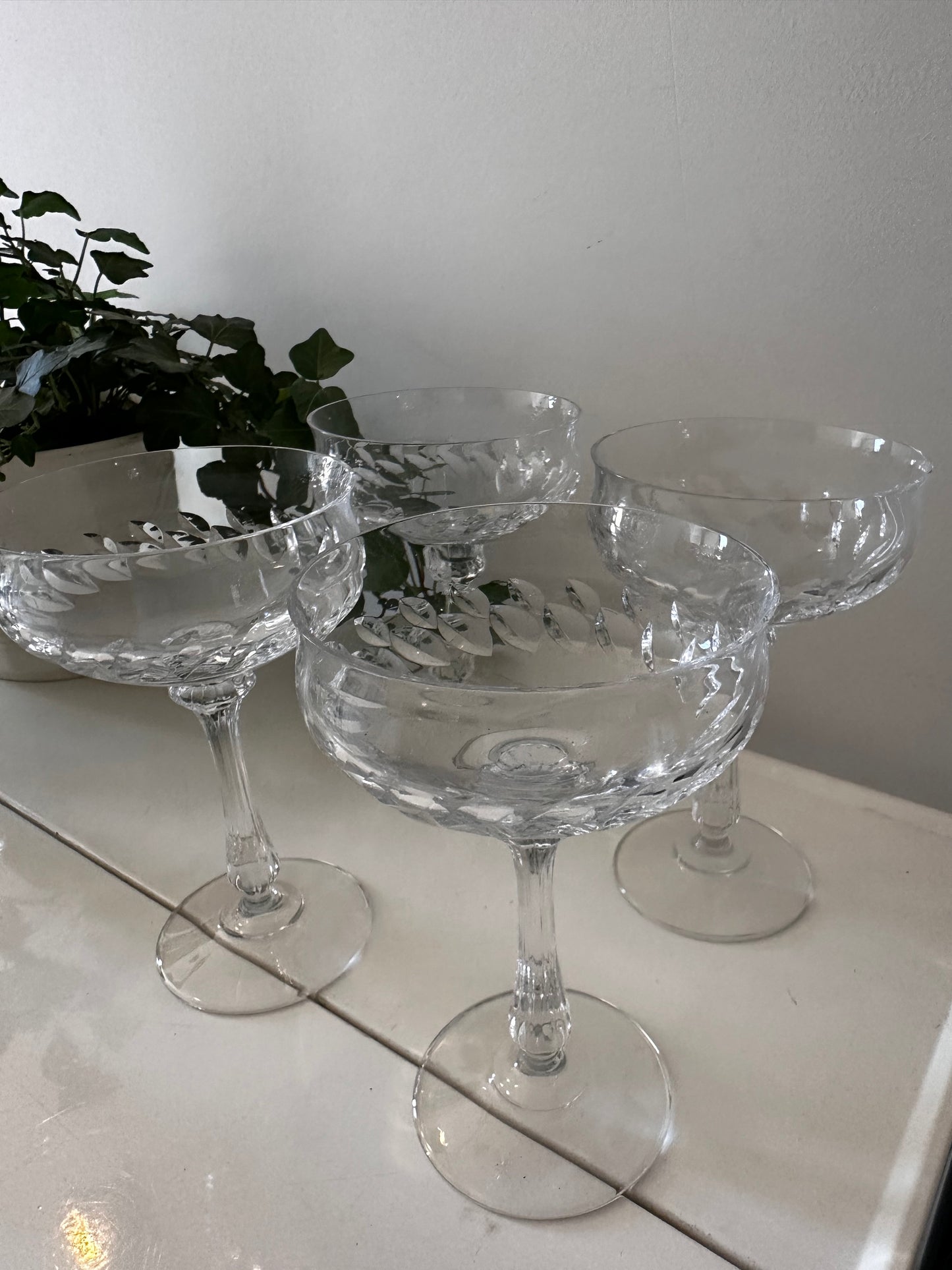 Coupe champagne glazen kristal