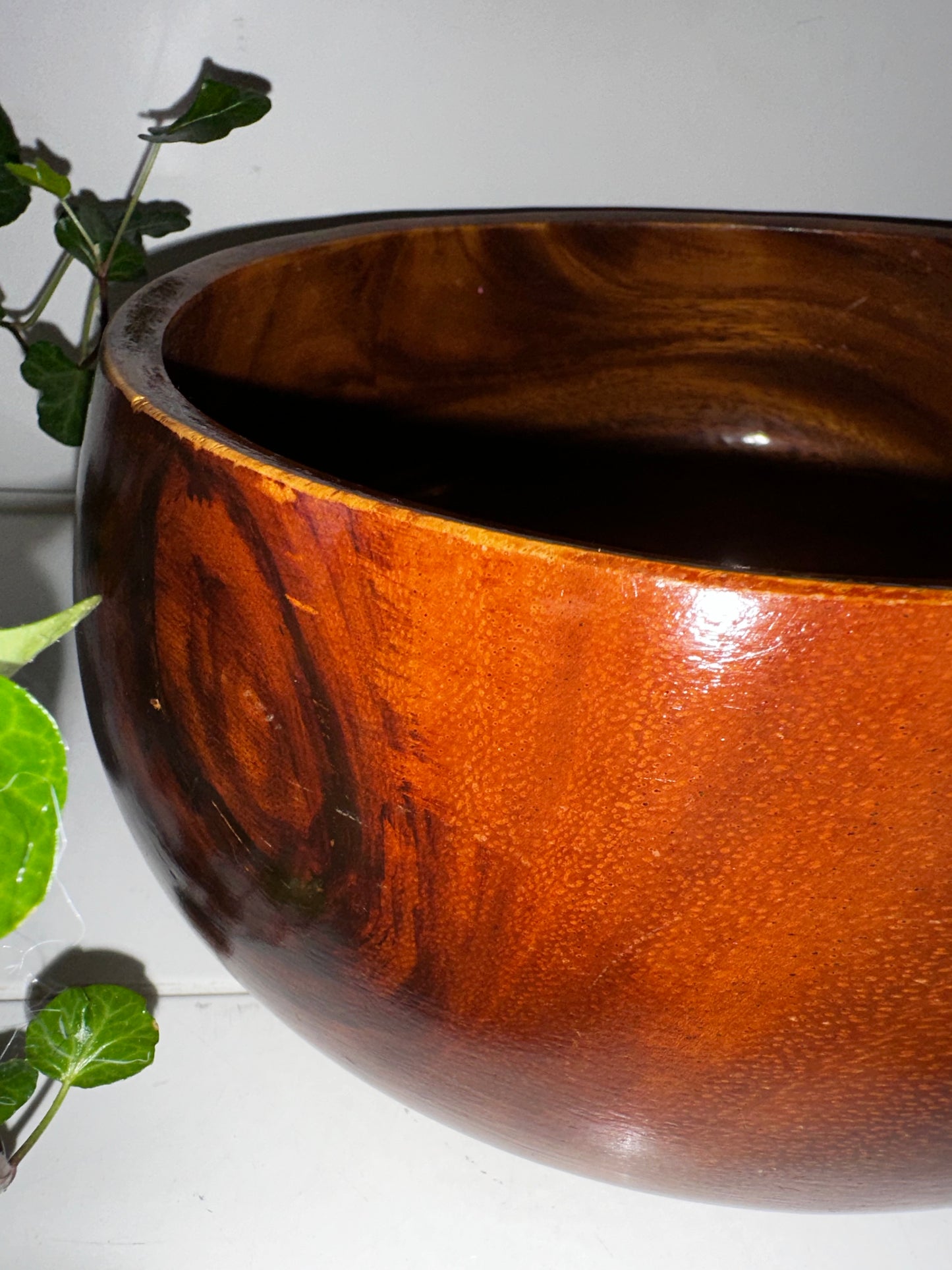 Teak houten vintage schaal