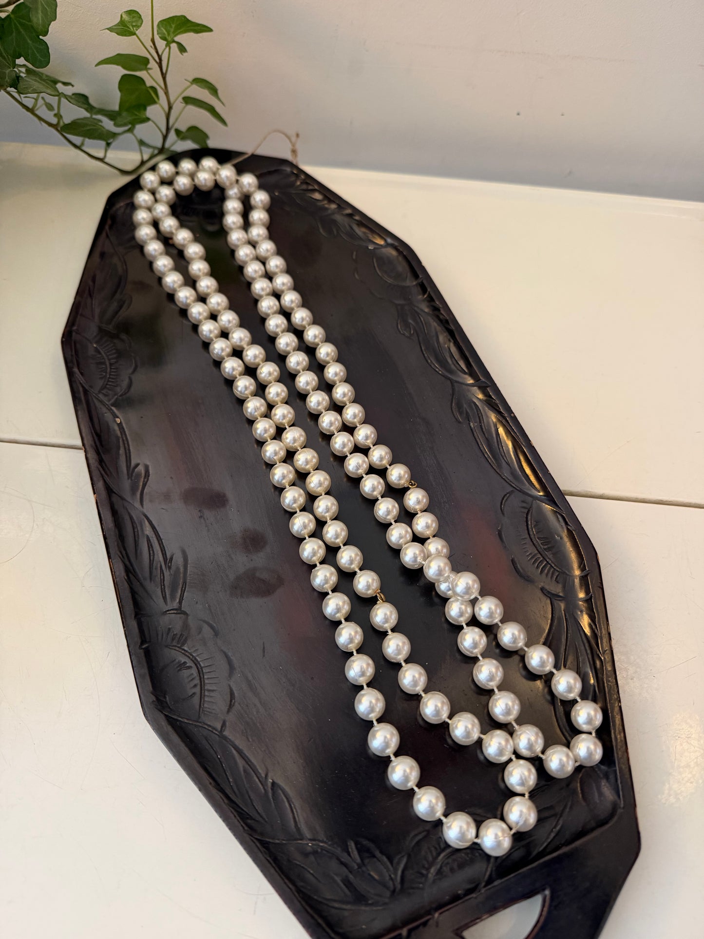 Waanzinnig leuke lange parelketting