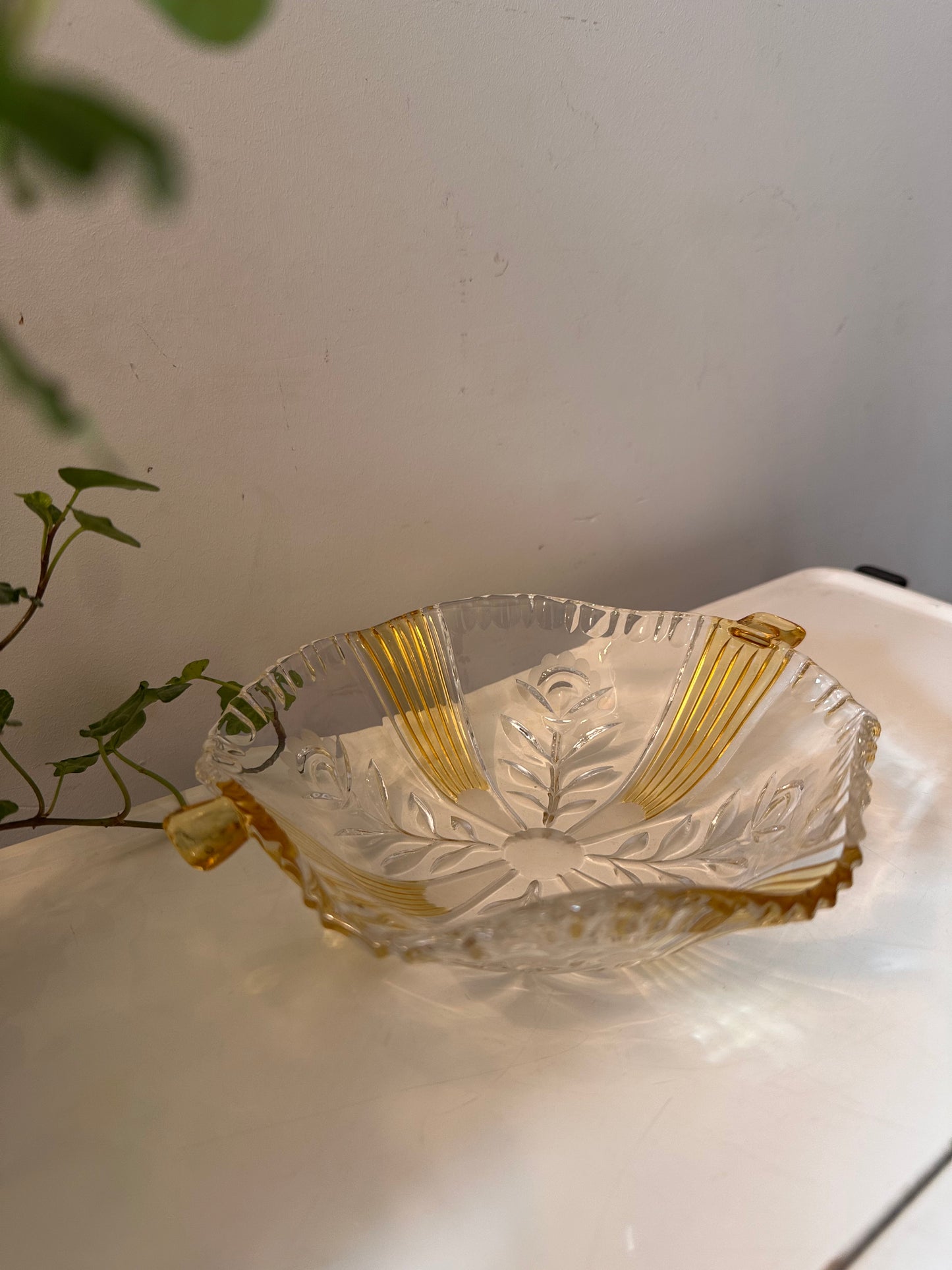 Art Deco glazen schaaltje