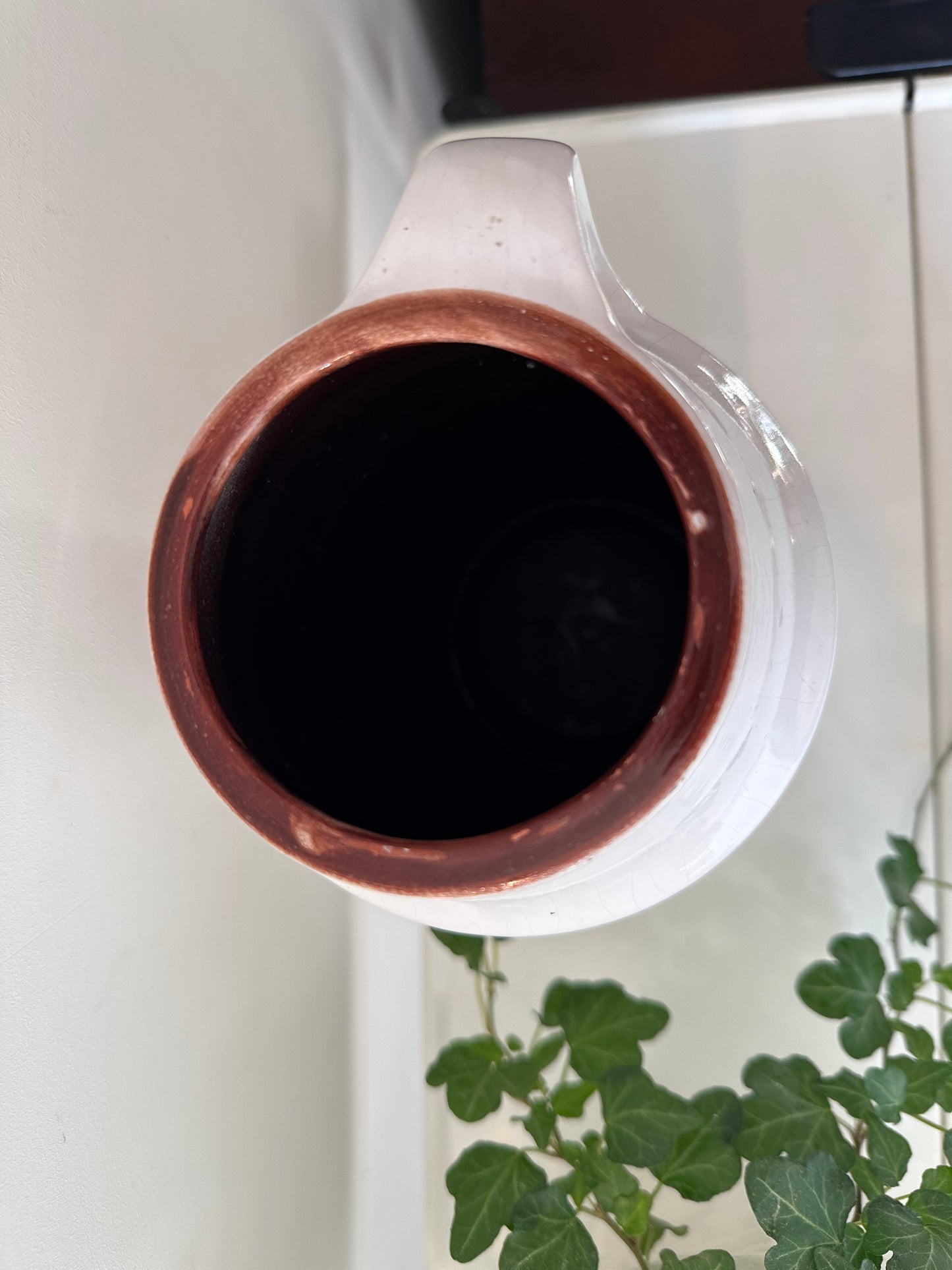 West Germany Jaren 70 witte vaas