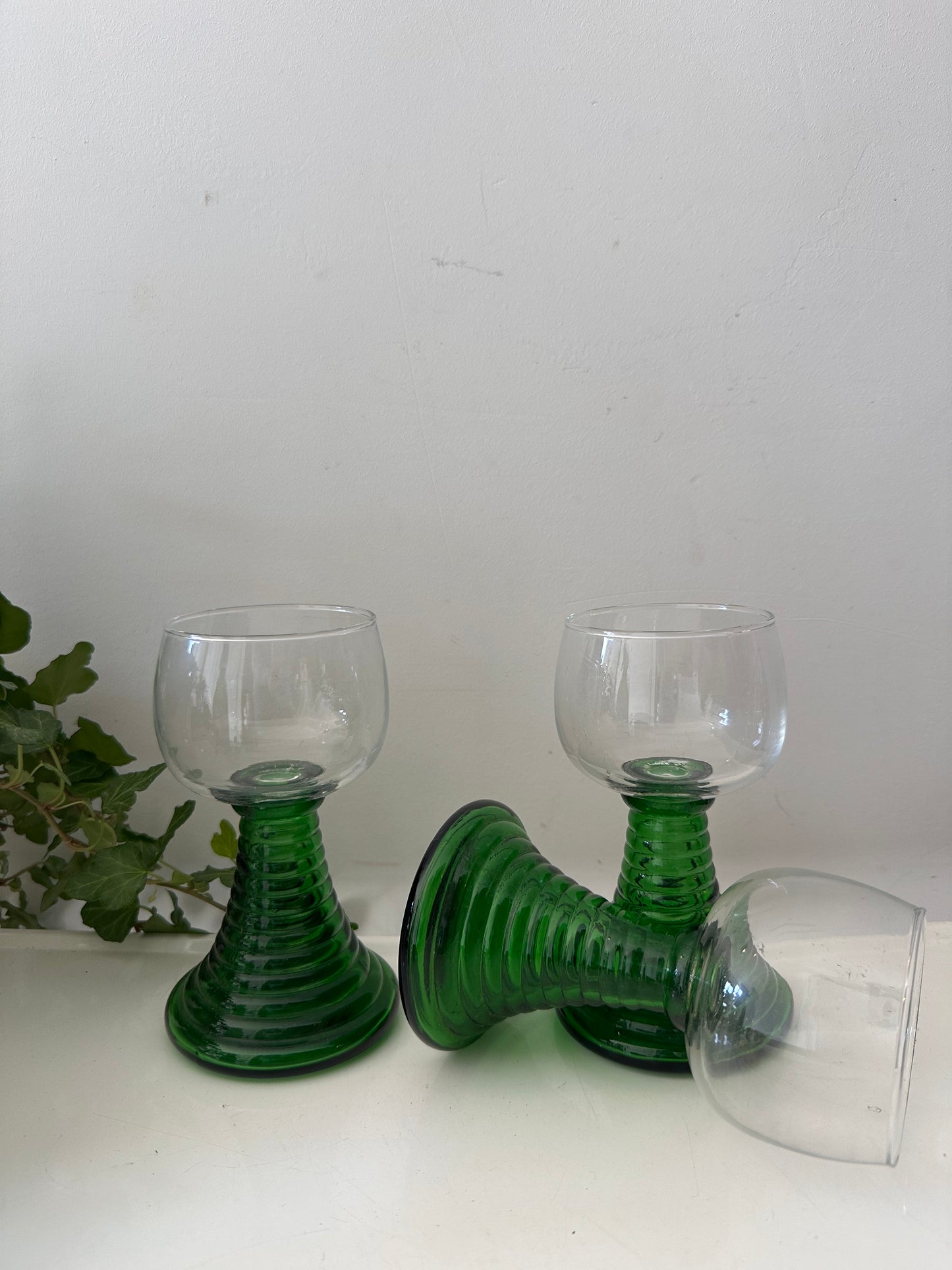 Set van 3 Roemer glazen