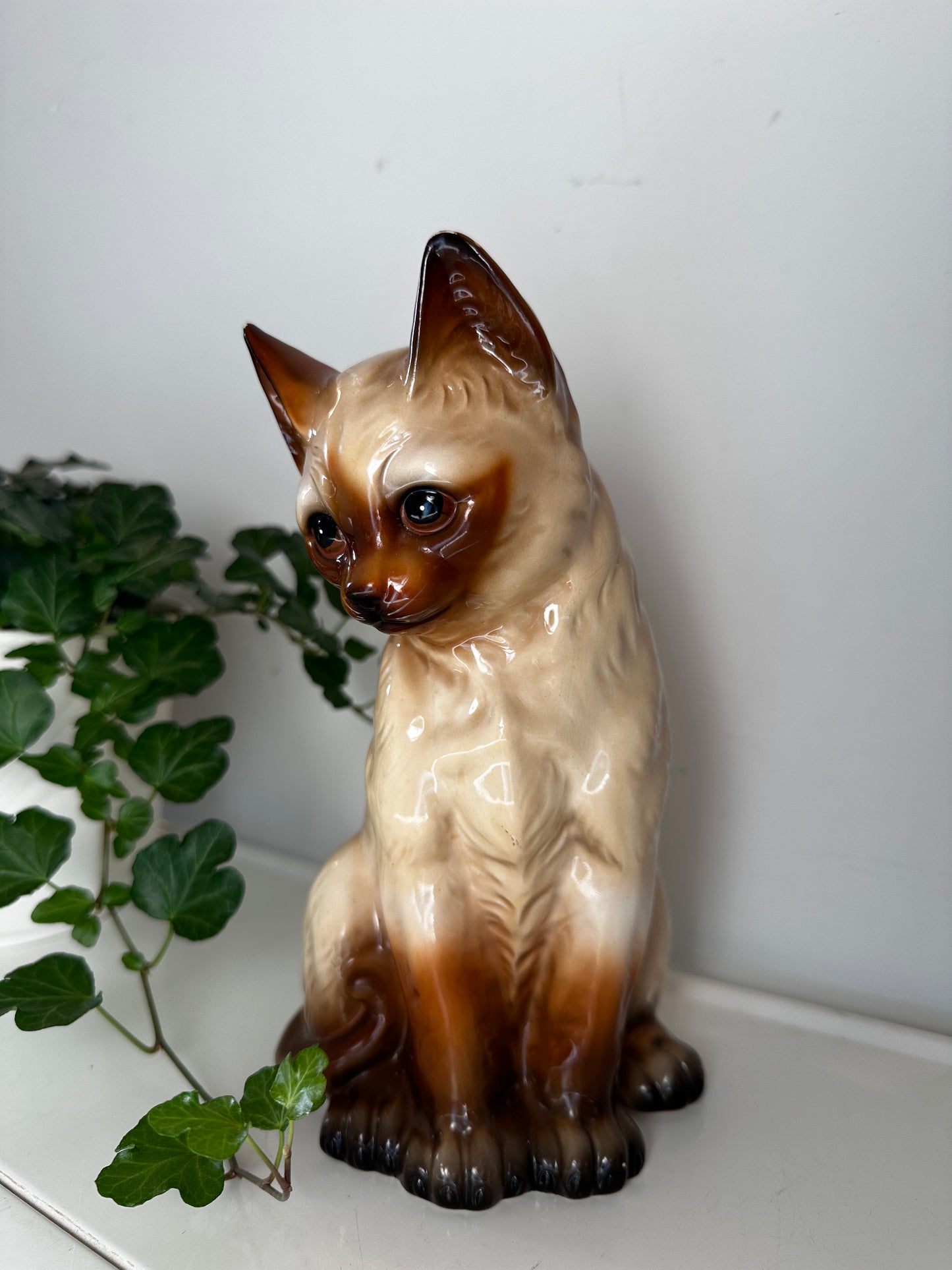 Porseleinen kat jaren 70 uit Italië