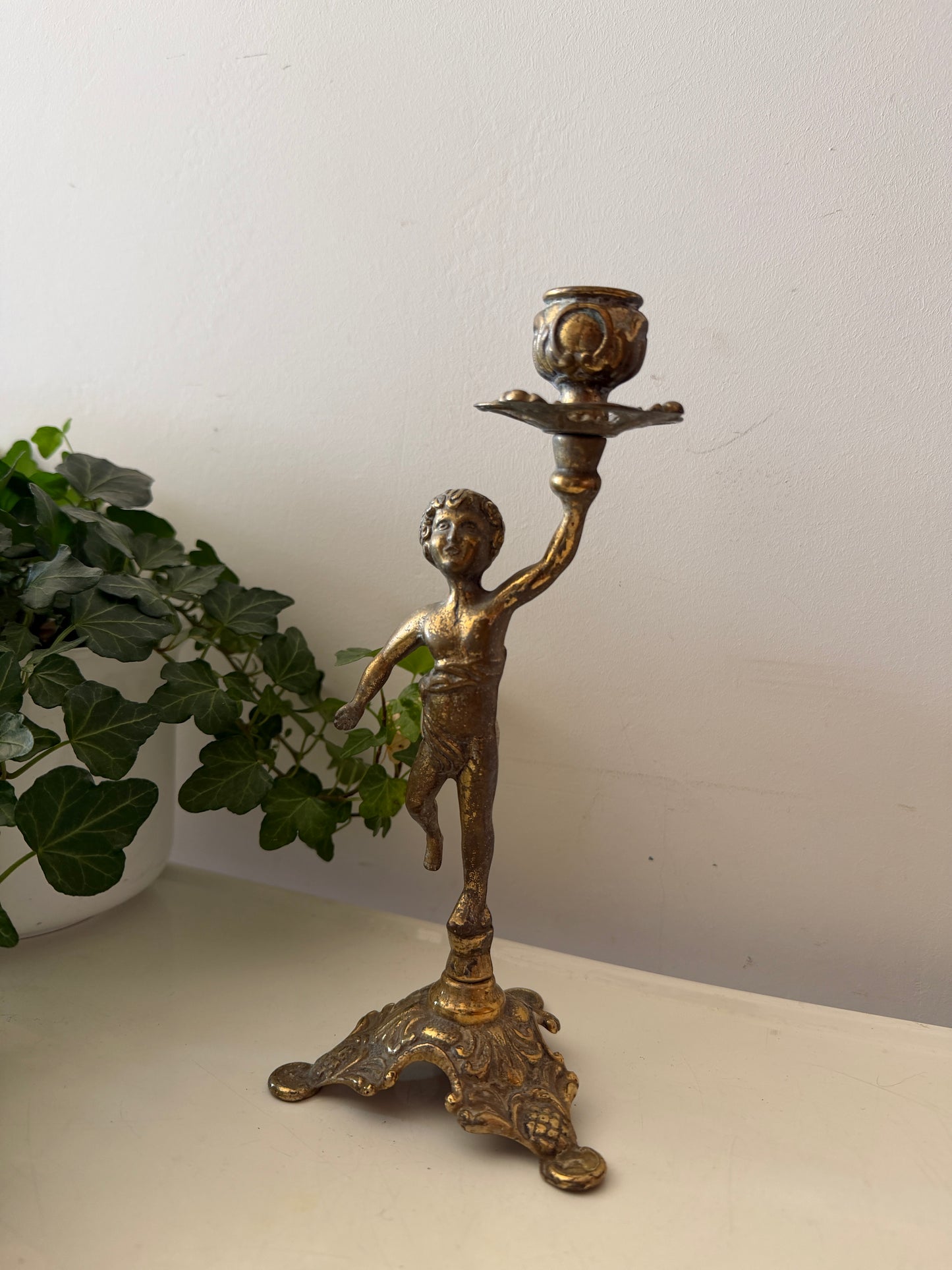 Kandelaar met engeltje
