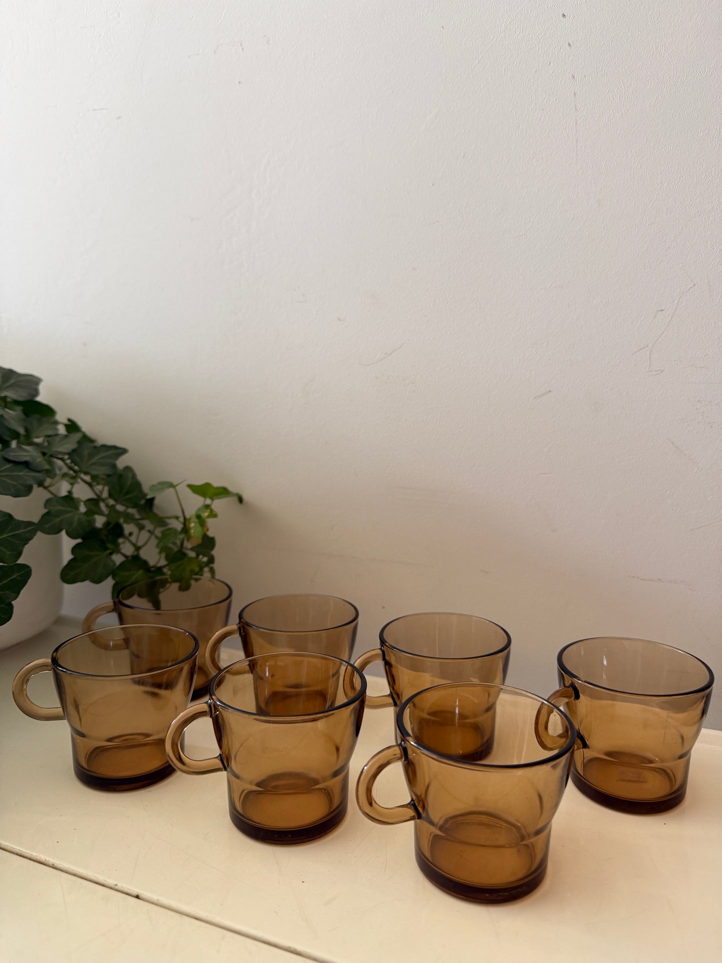 Set van 7 Duralex espresso kopjes