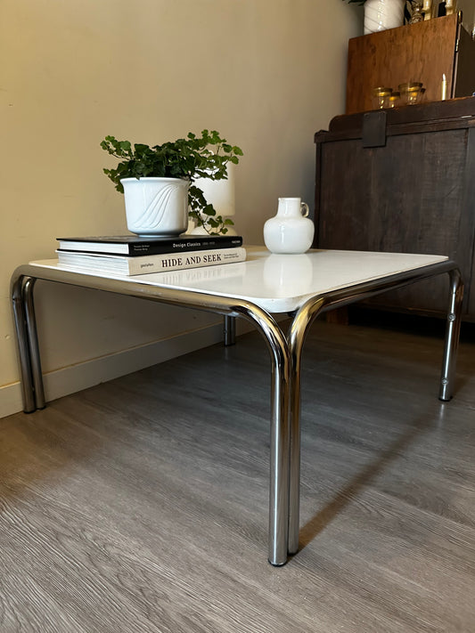 Salontafel buizenframe jaren 70/80