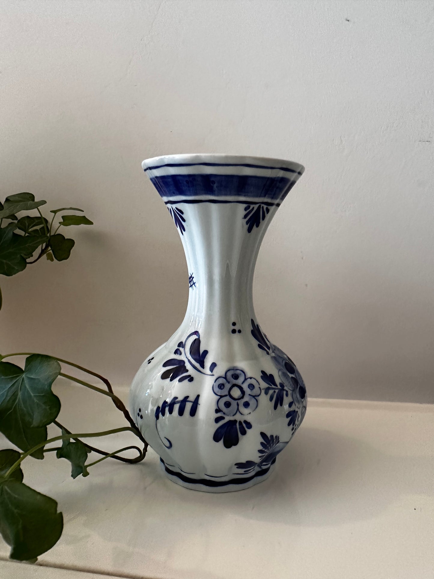 Delftsblauw porseleinen vintage vaasje