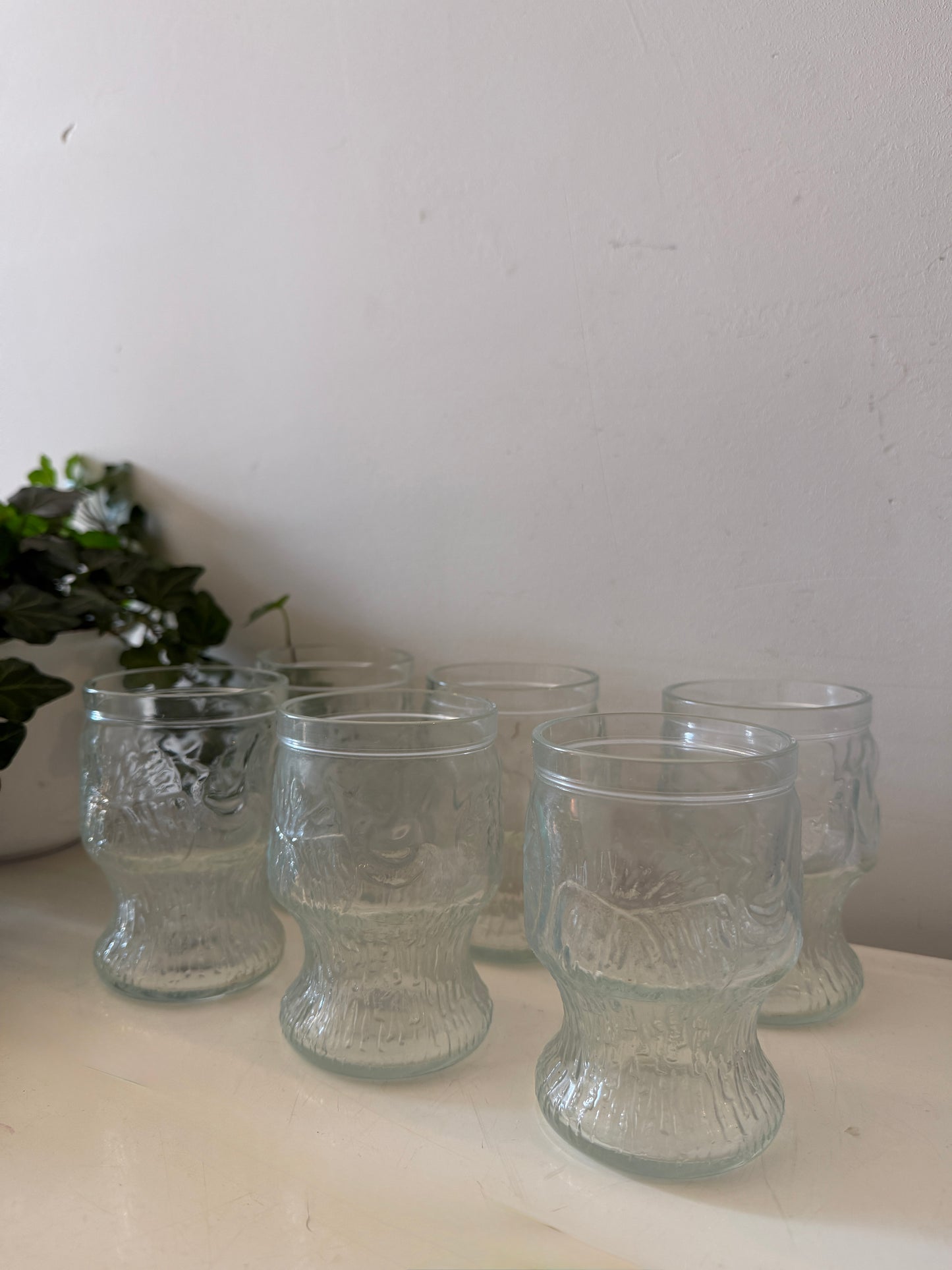 Set van 6 Italiaanse Fidenza Vetraria glazen