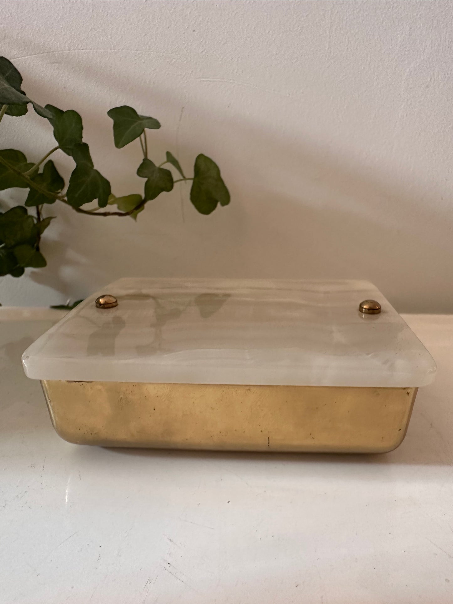 Onyx bewaardoosje oorspronkelijk sigaretten doosje