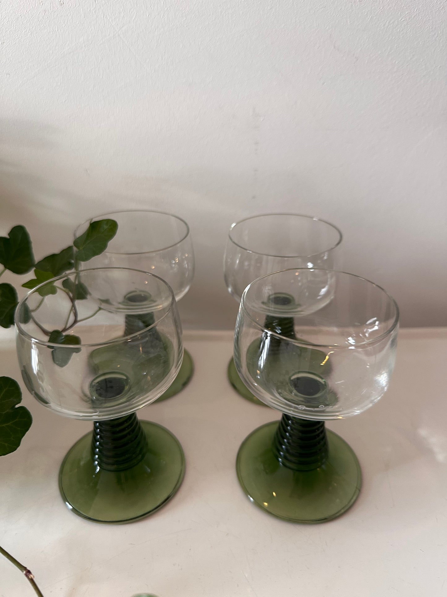 Set van 4 Roemer Moezel glazen