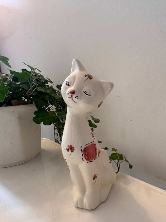 Keramieken poes handbeschilderd