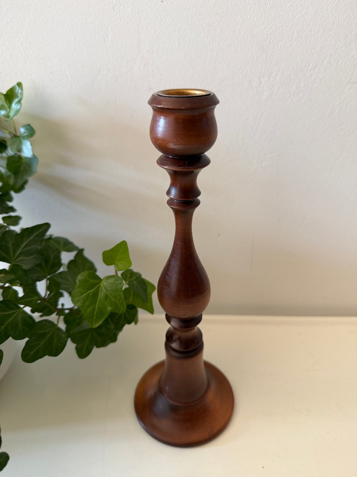 Houten kandelaar