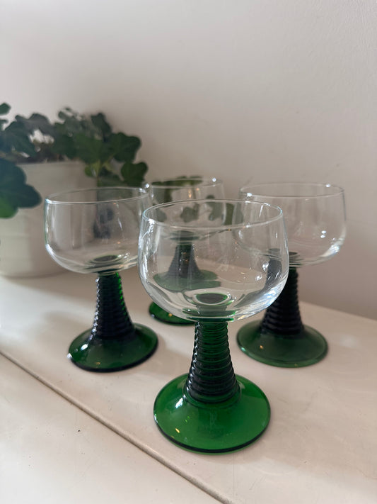 Set van 4 Roemer glazen