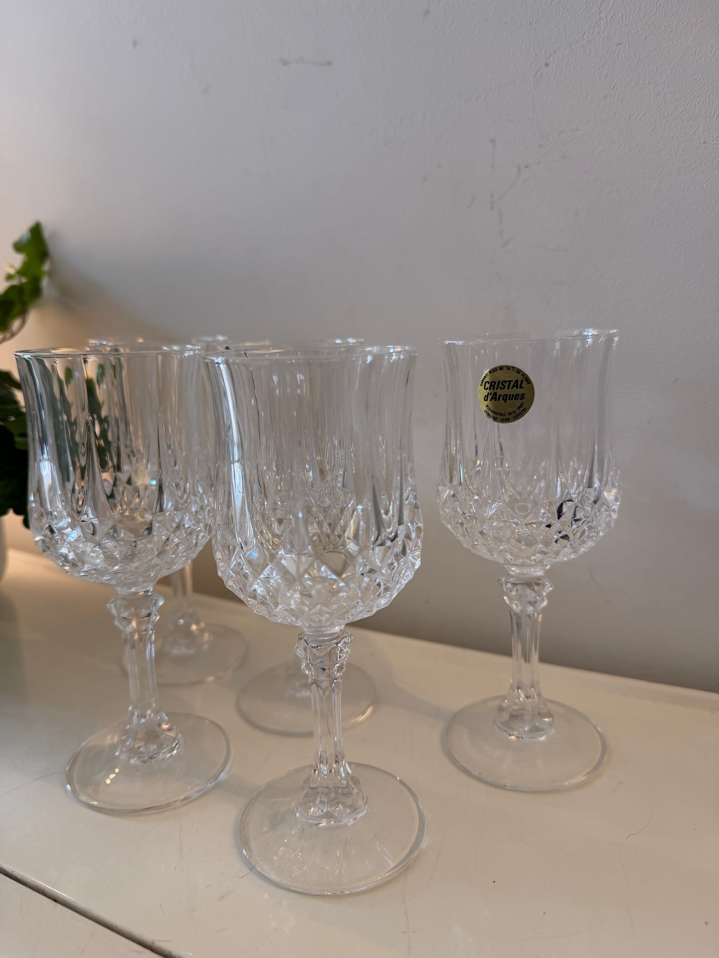Set van 5 Cristal D’argue wijnglazen