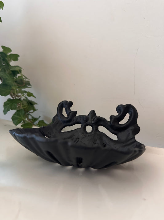 Gietijzeren zeepbakje zwart