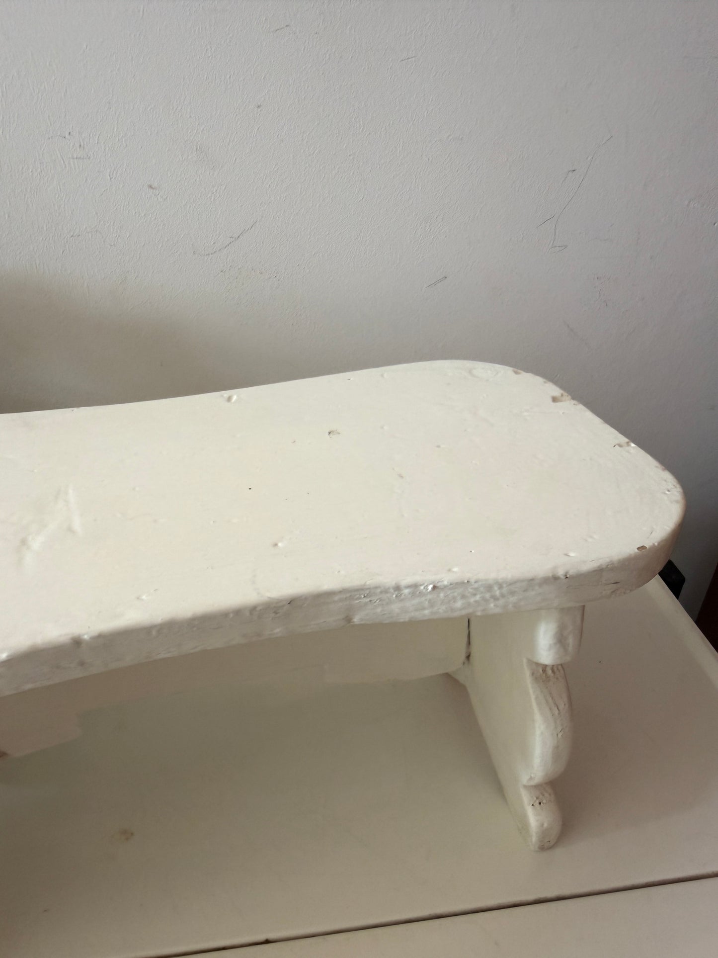 Wit vintage plantentafeltje