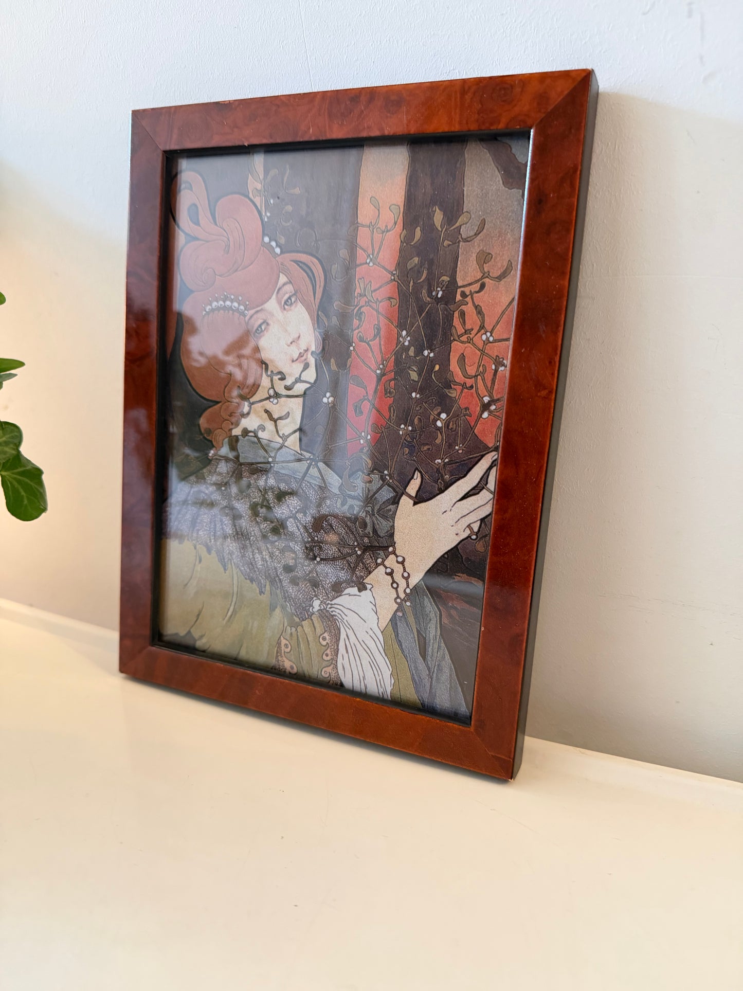 Art Nouveau prent in lijst