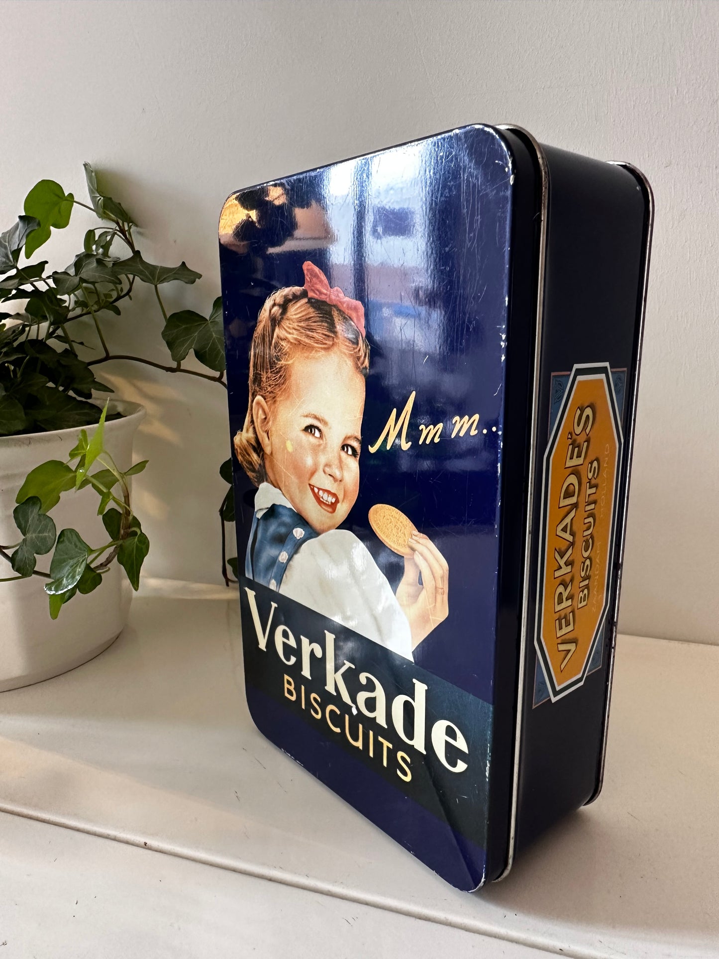 Verkade bewaarblik koektrommel