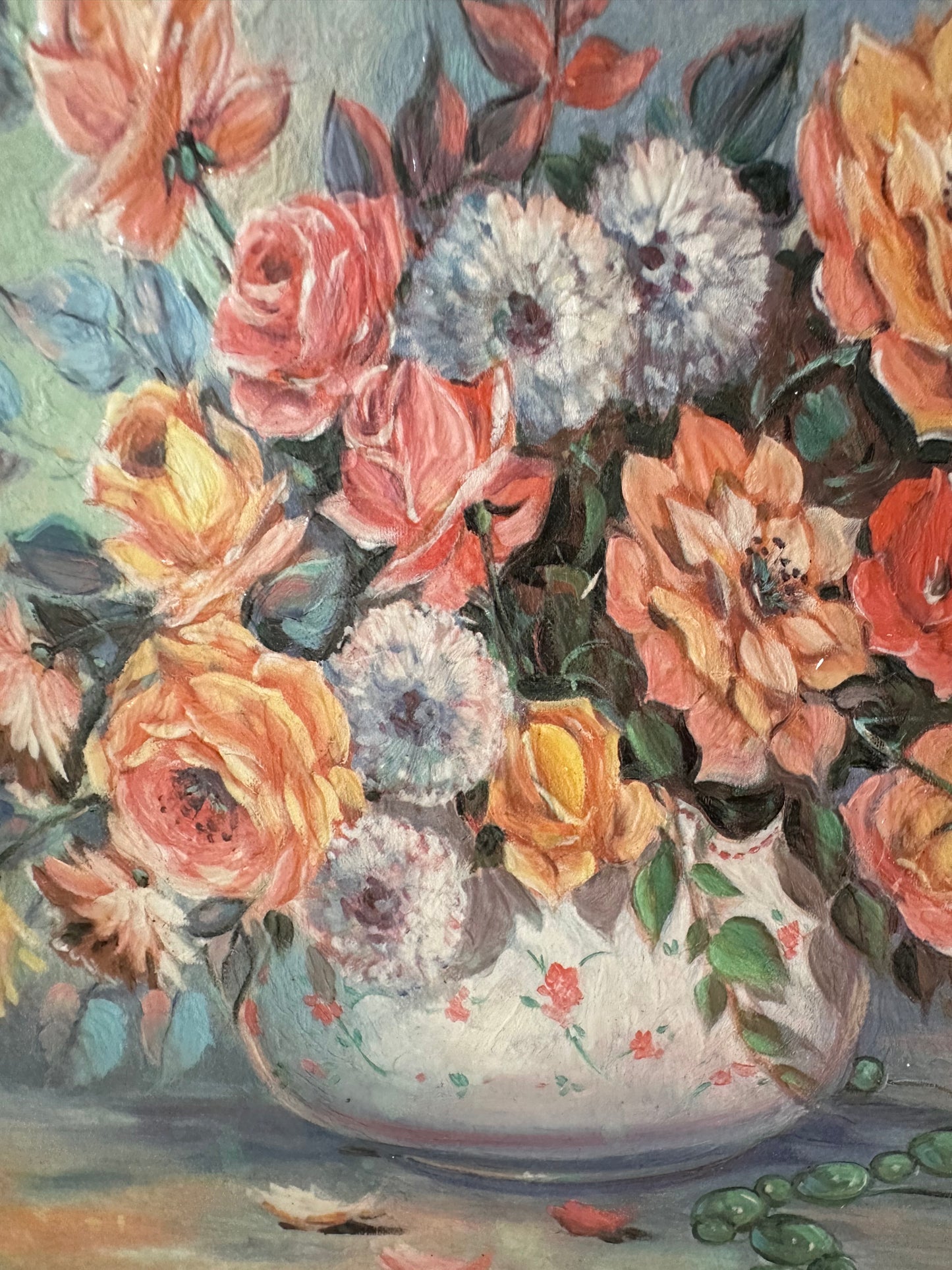 Schilderij met boeket