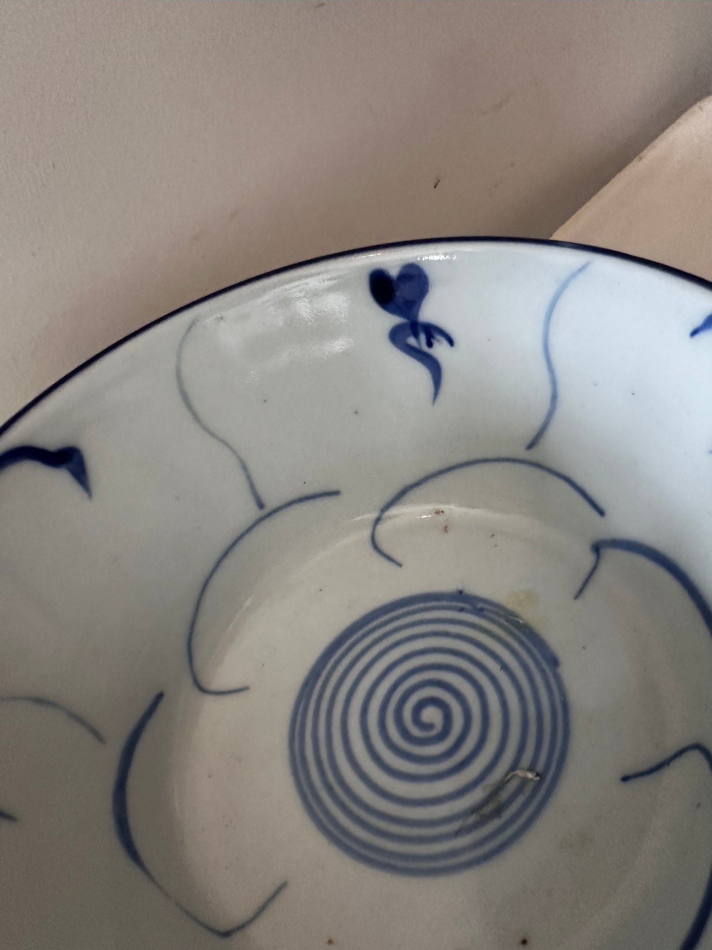 Blauw wit porseleinen schaaltje