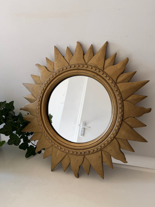 Zonnespiegel goudkleurig