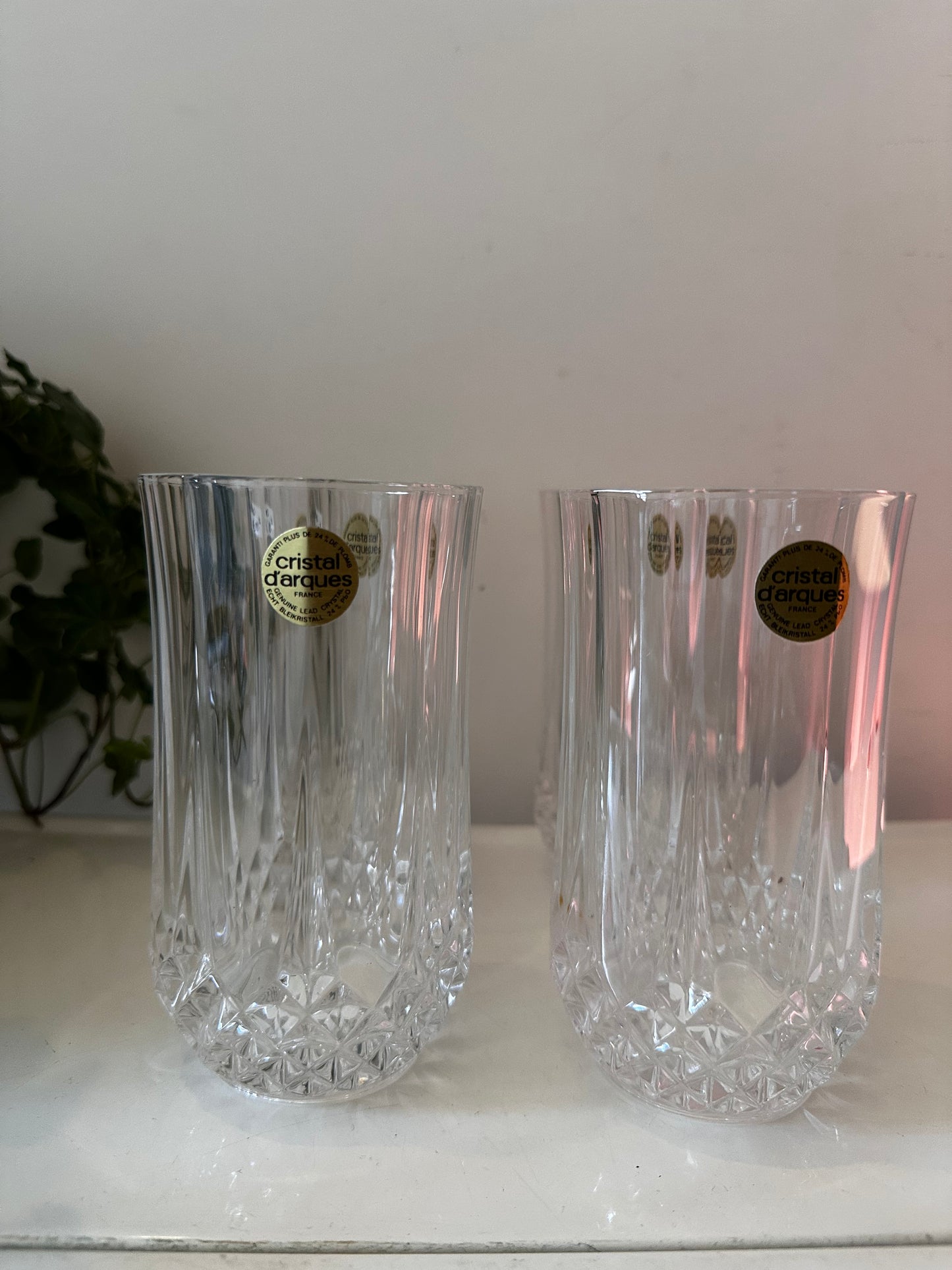 Cristal D’Argue waterglazen vintage