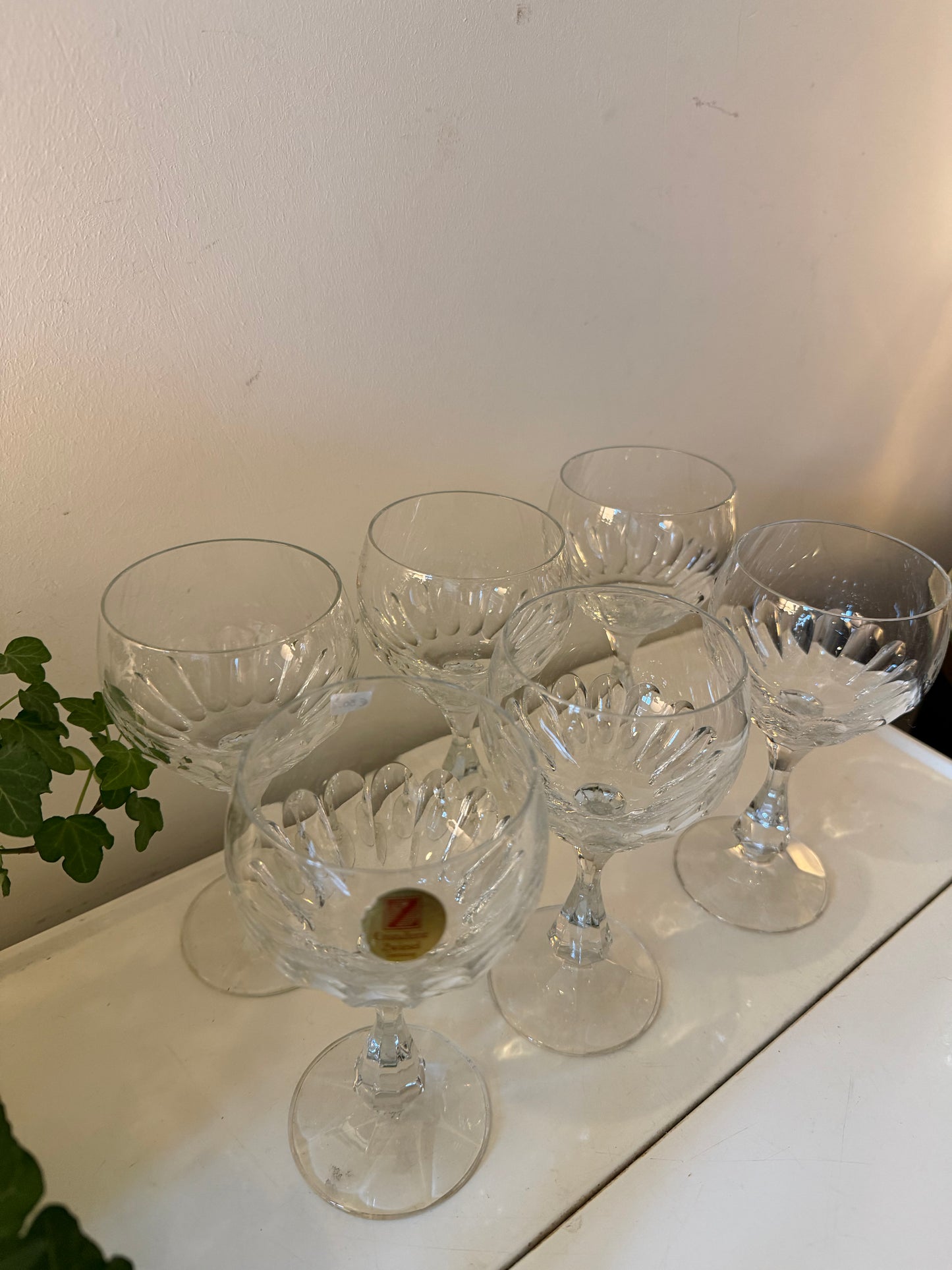 Set van 6 kristallen Zwiesel wijnglazen