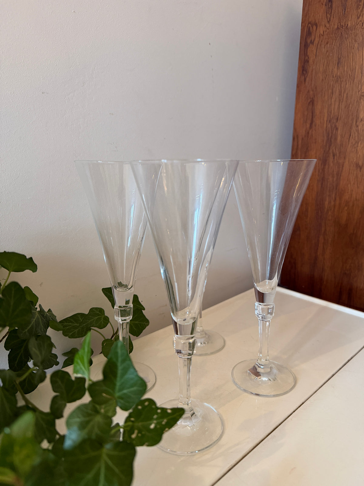 Art Deco Champagne flutes