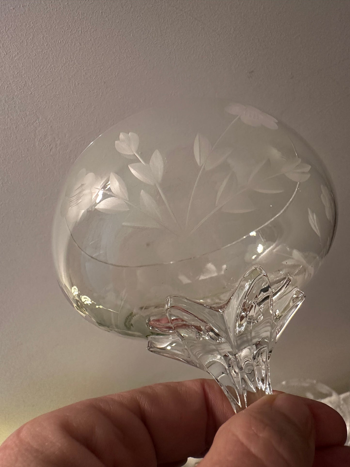 5 jaren 60 kristallen coupe glazen