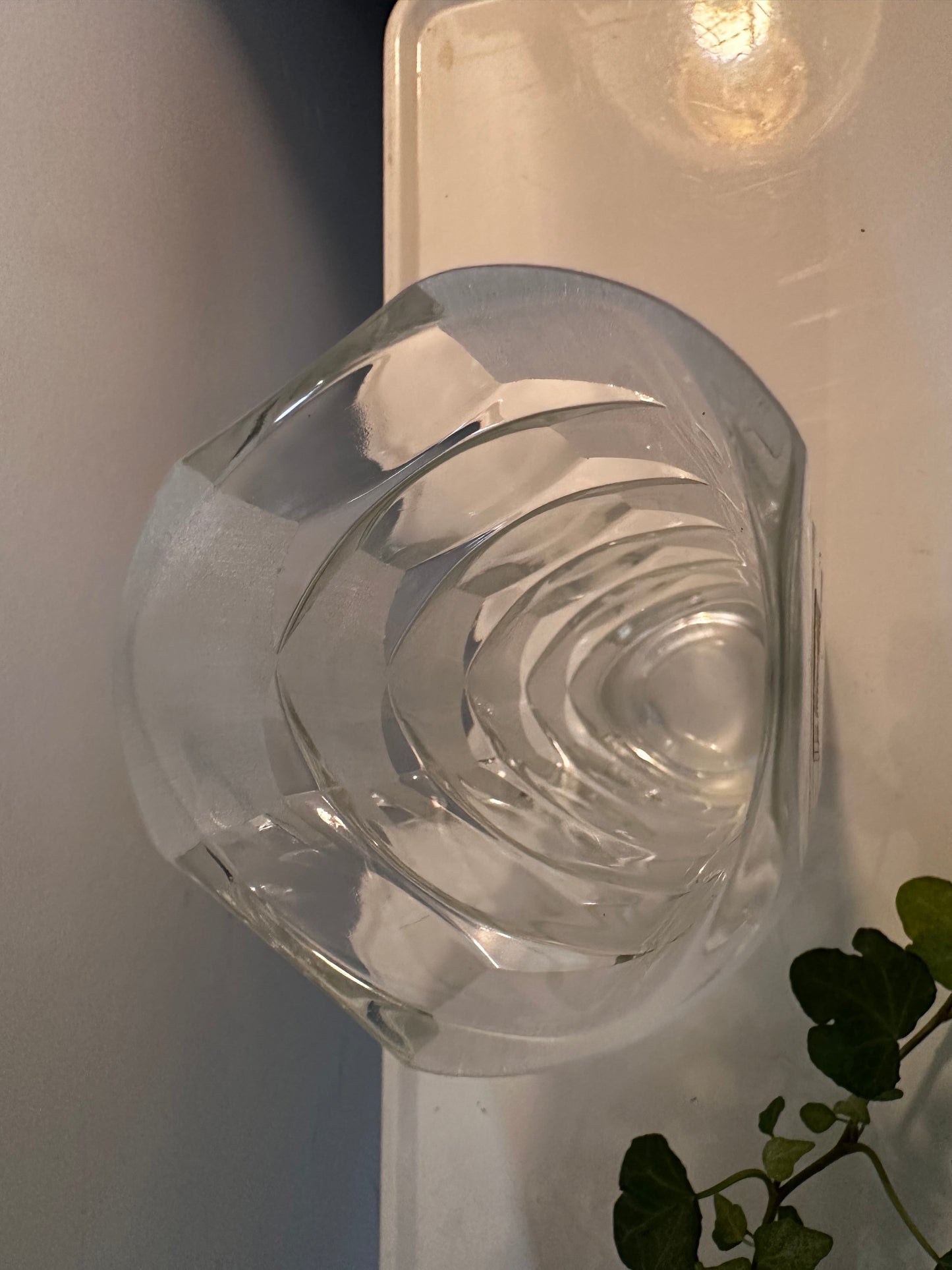 Kristallen vaas vintage jaren 70 Driburg