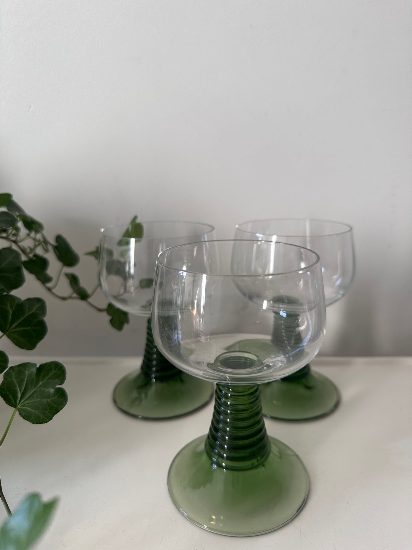 Set van 3 Roemer Moezel glazen