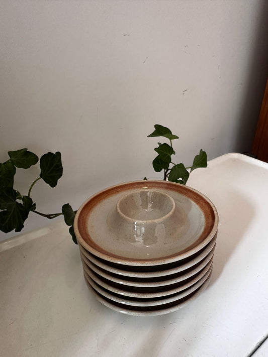 Keramieken vintage eierdopjes