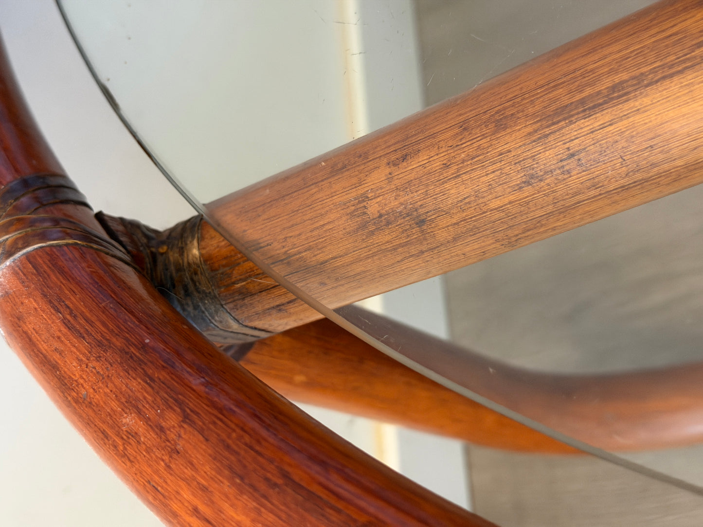Ronde rotan salontafel Rohé