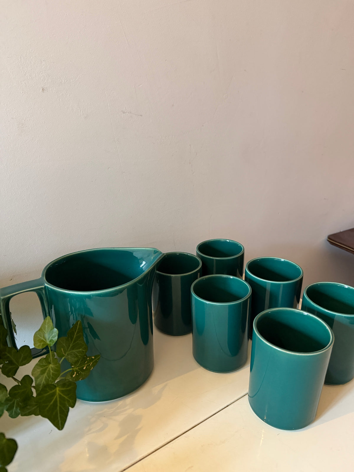 Set van 6 mokken met kan Celtic Ceramics