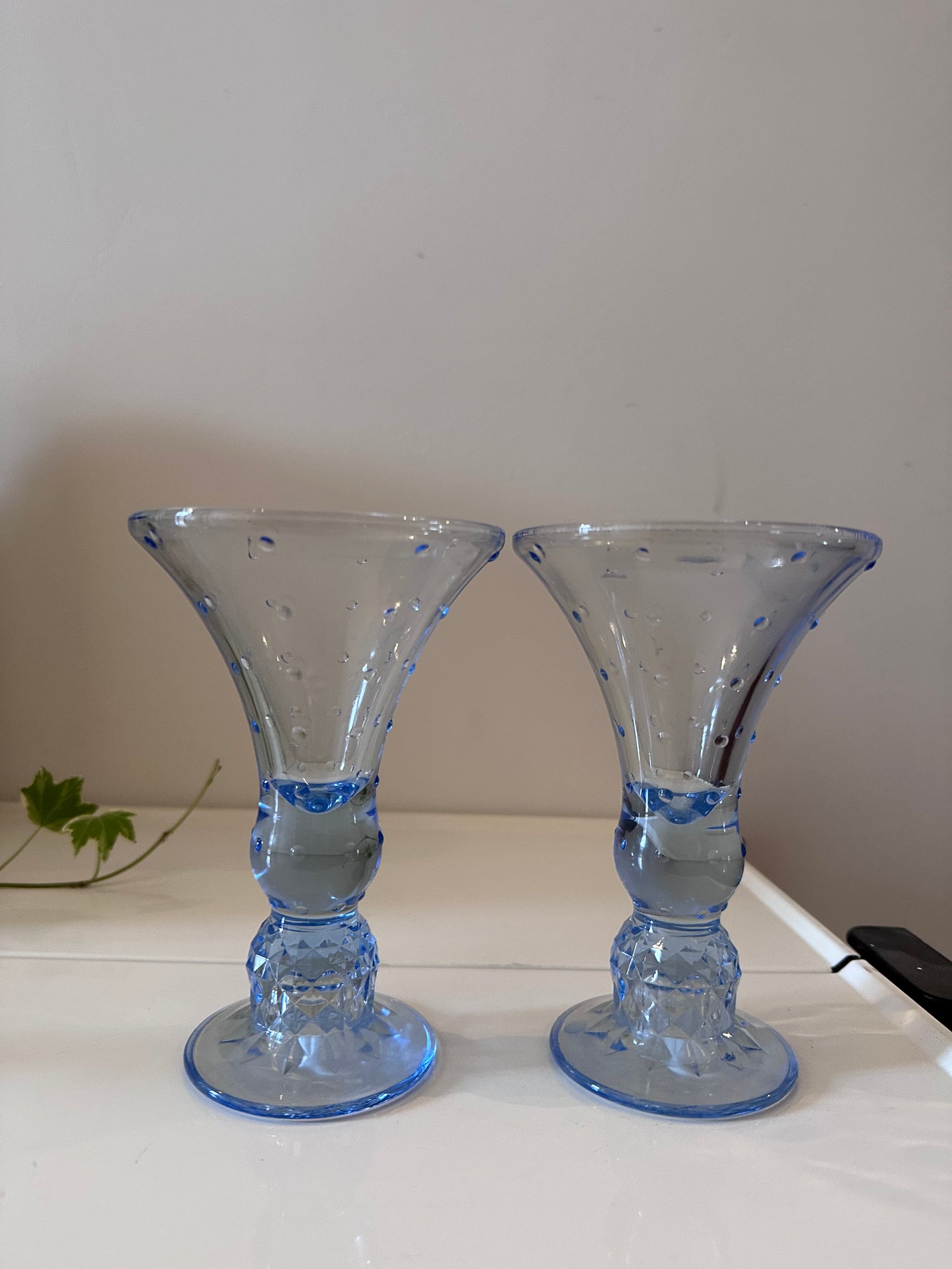 2 wijnglazen persglas