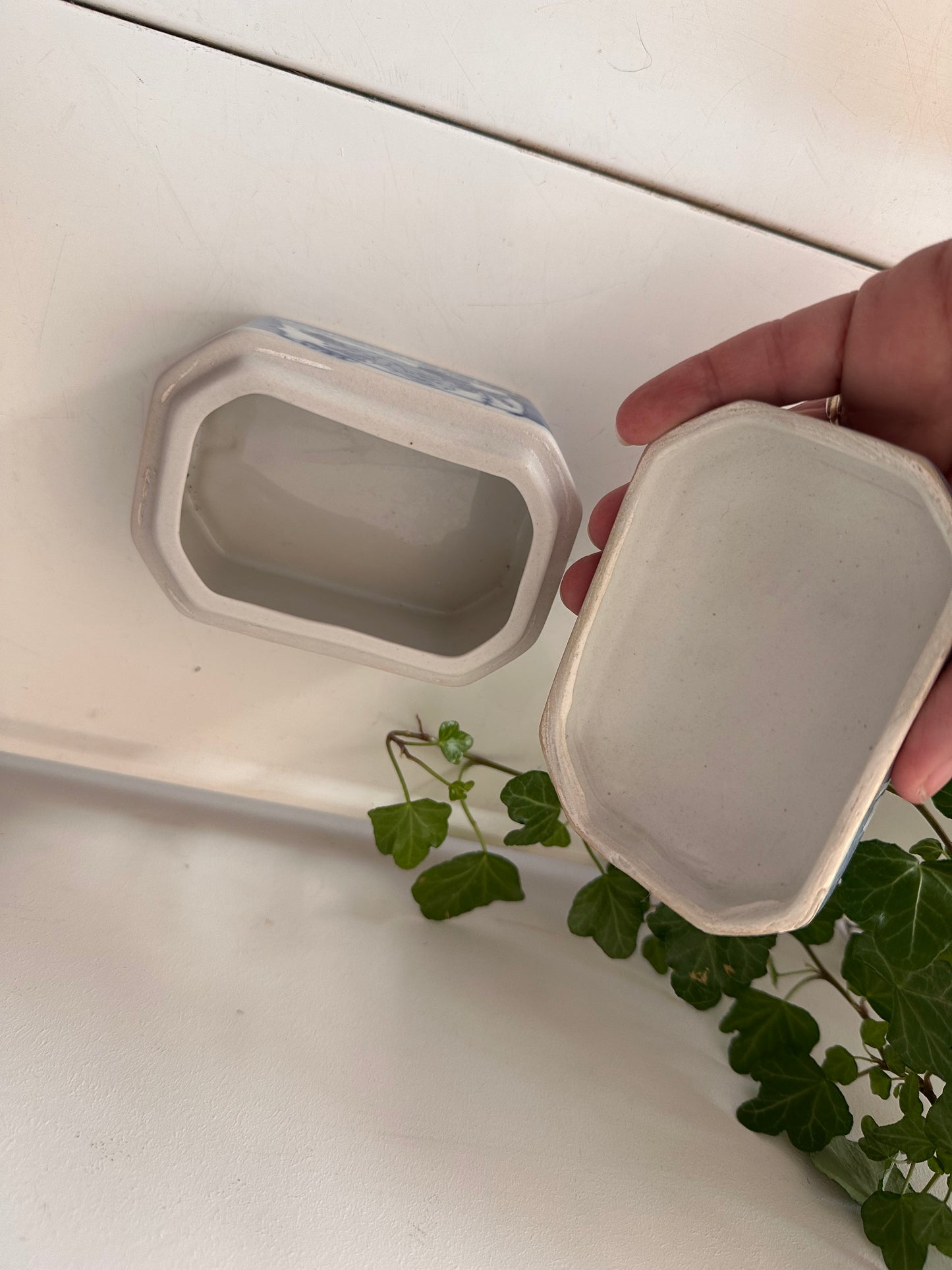 Chinees porseleinen bewaardoosje