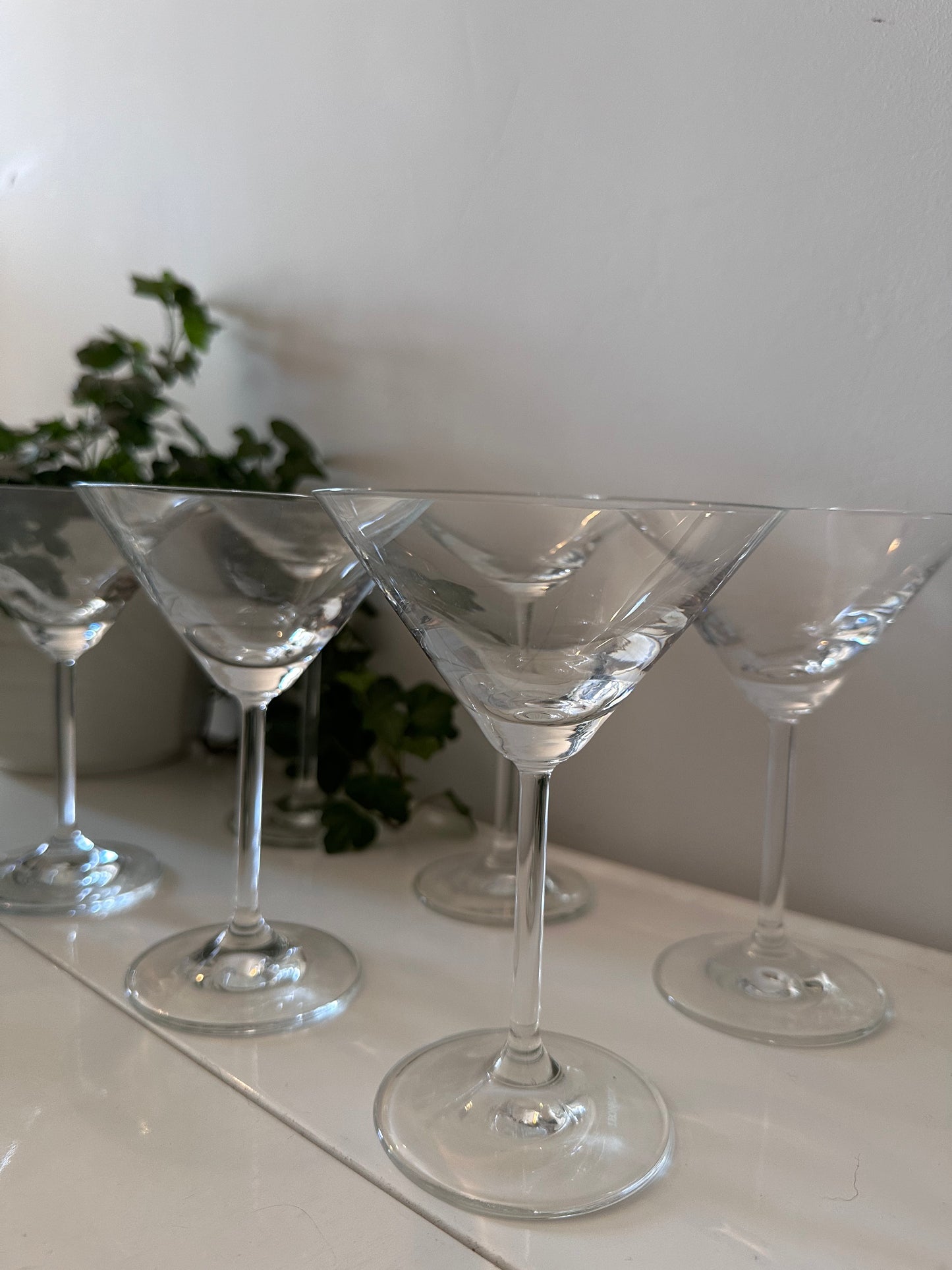 6 Kristallen Martini glazen