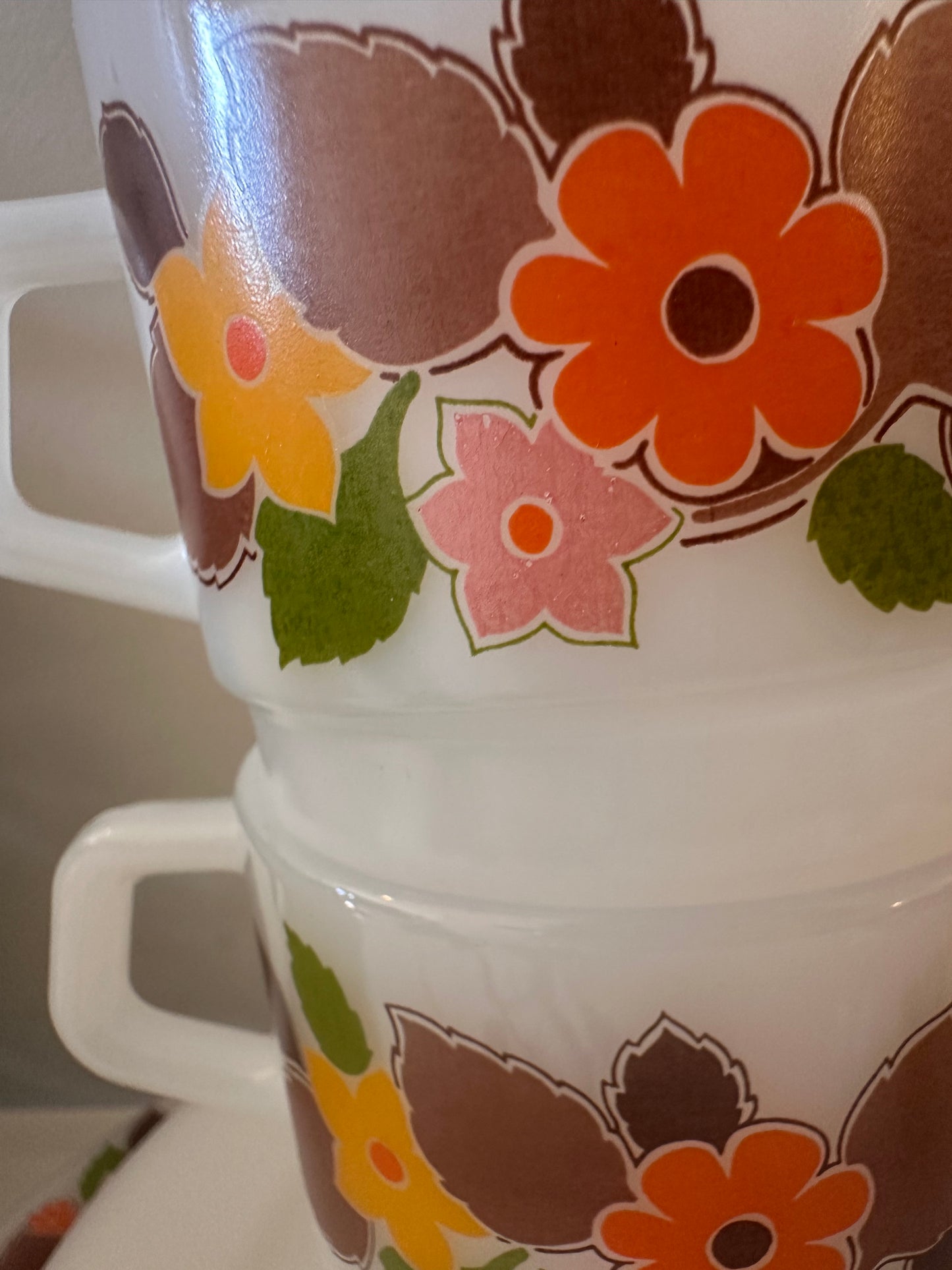 Retro jaren 70 ontbijtset