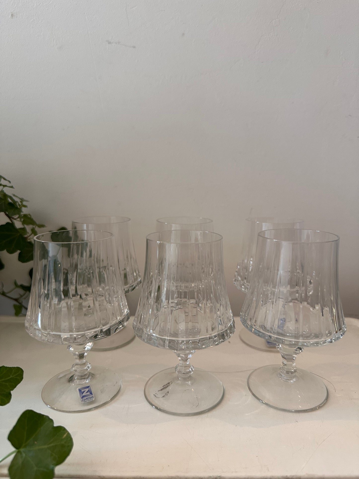 Set van 6 kristallen glazen van Zwiesel