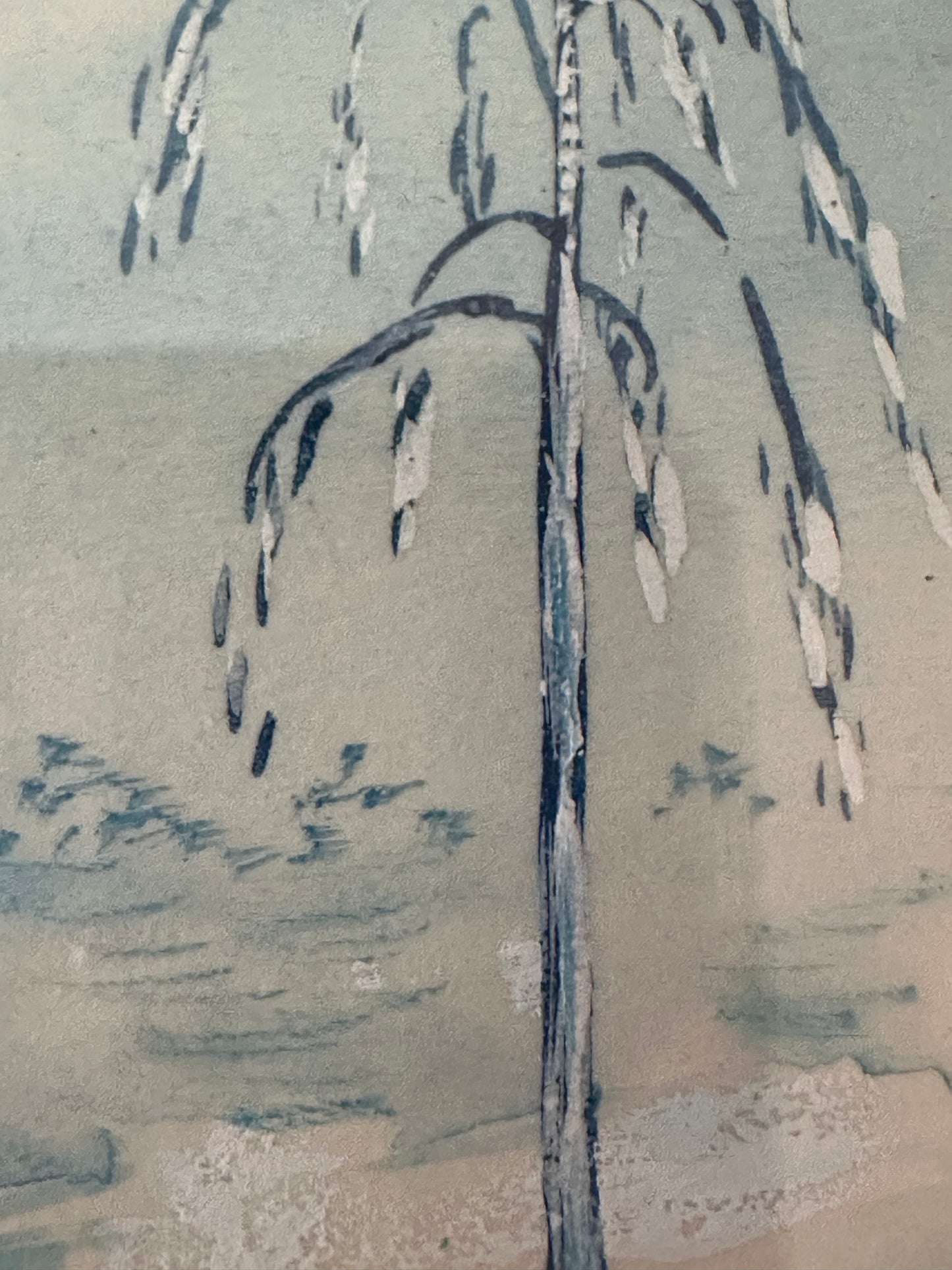 Antiek lijstje met Aquarel