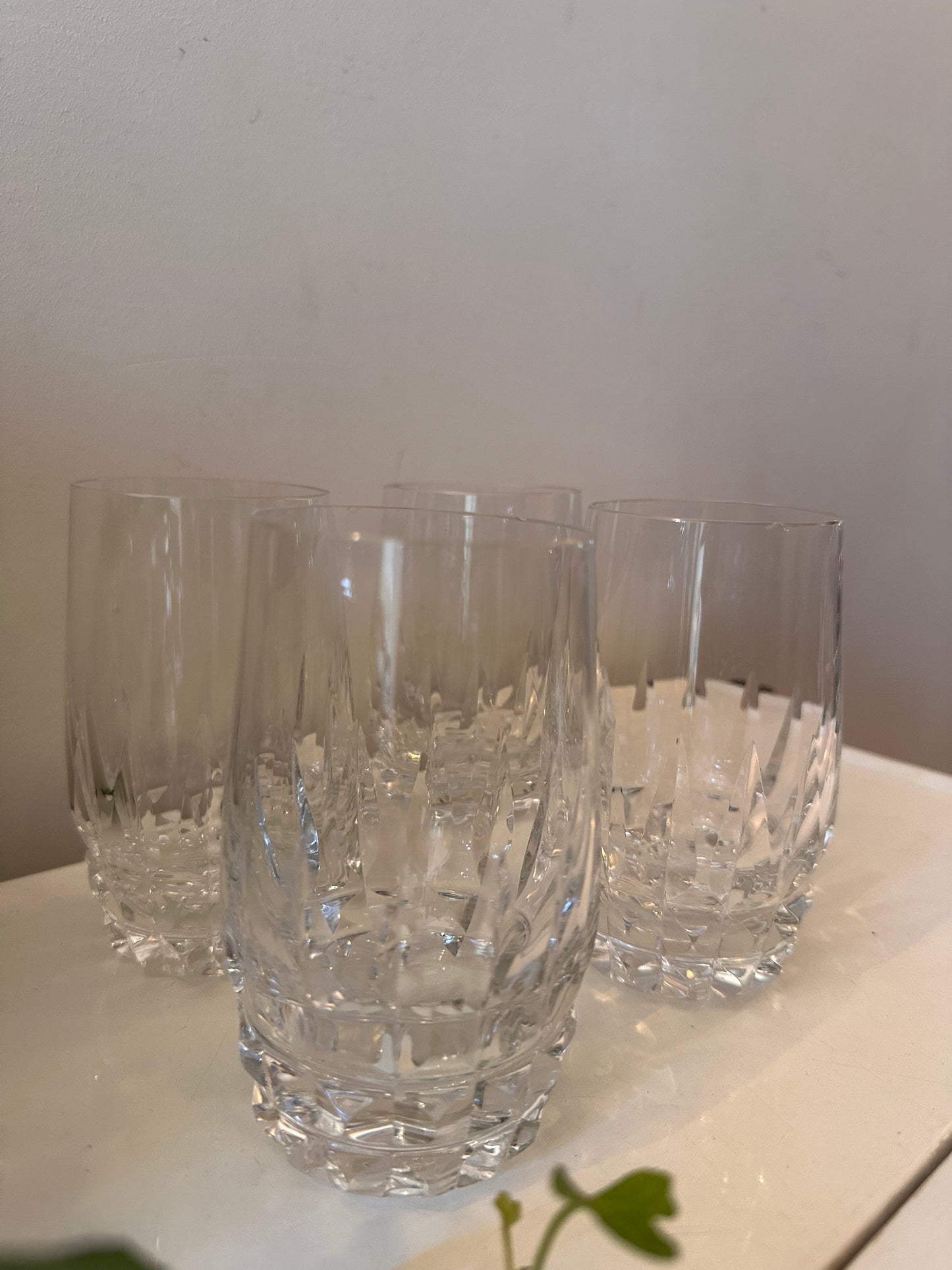 Set van 4 Kristallen glazen