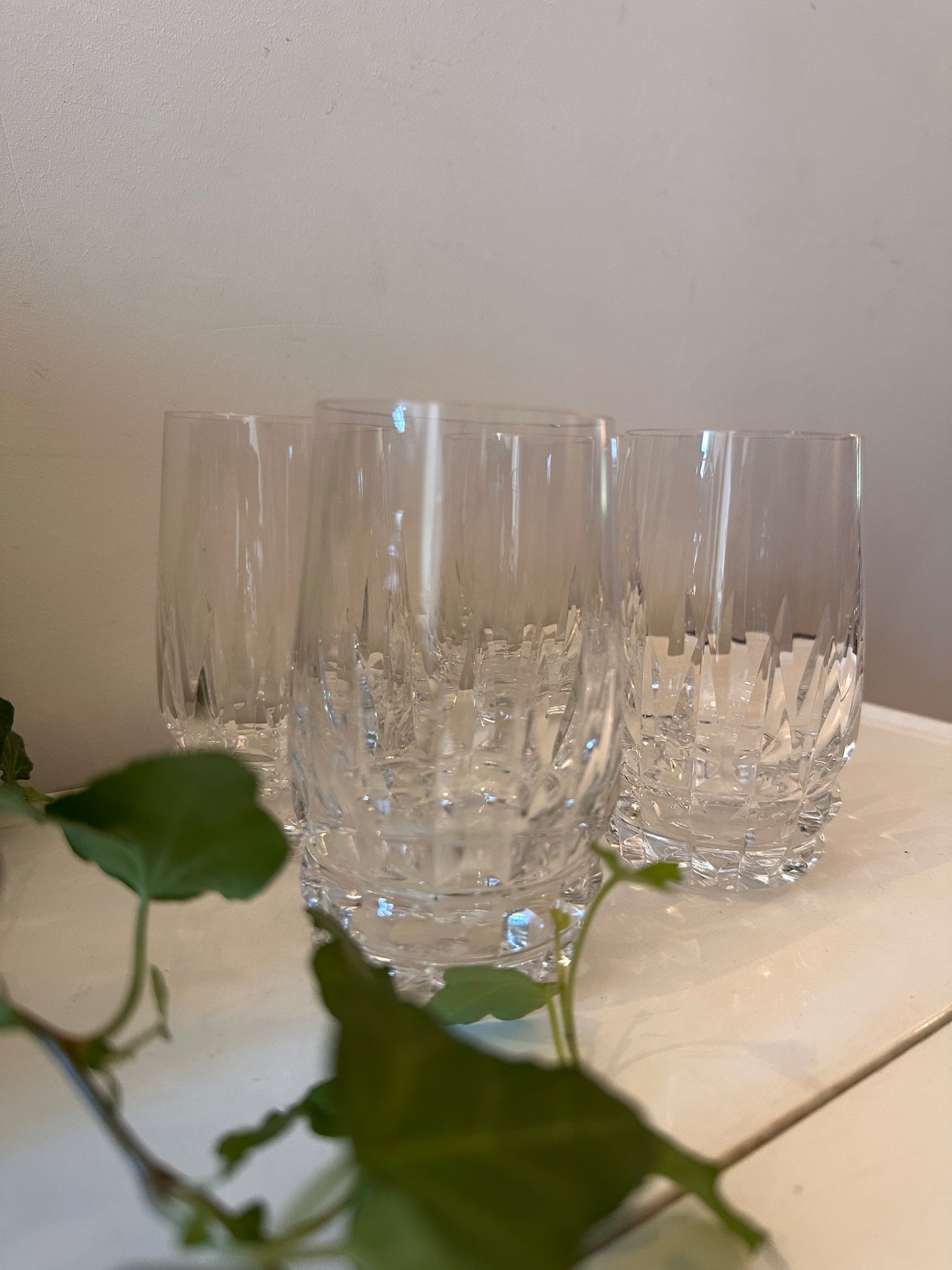 Set van 4 Kristallen glazen