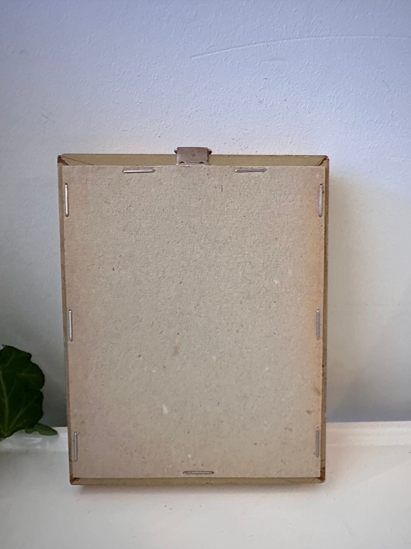 Klassiek prentje van een boeket in lijstje