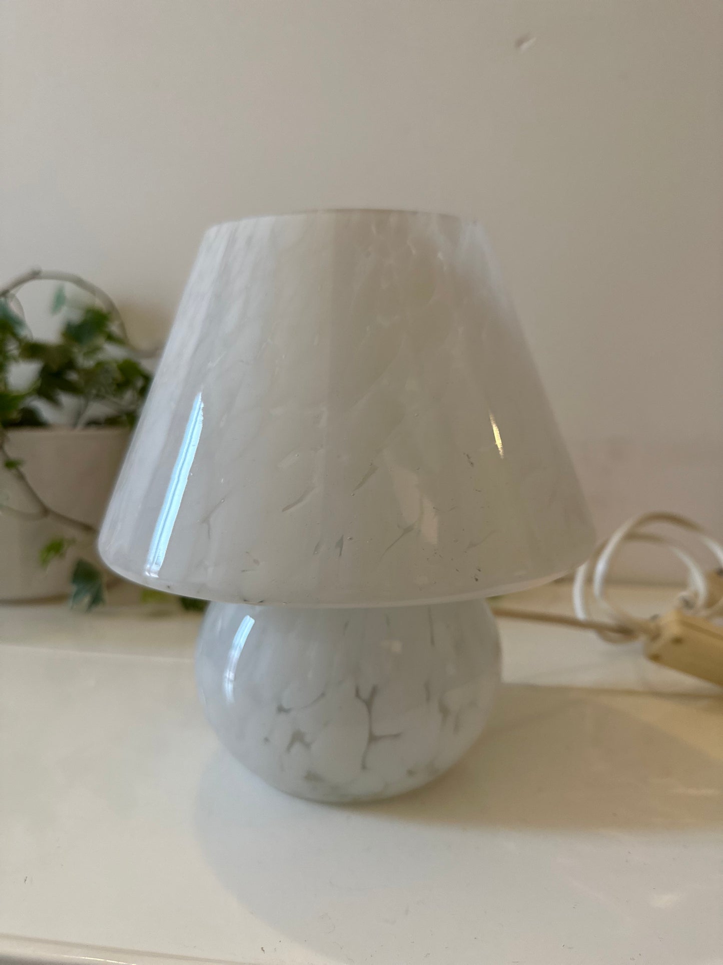 Mushroom Murano glazen lamp vintage italiaans design