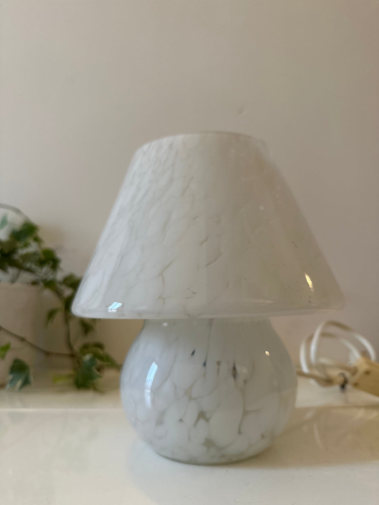 Mushroom Murano glazen lamp vintage italiaans design