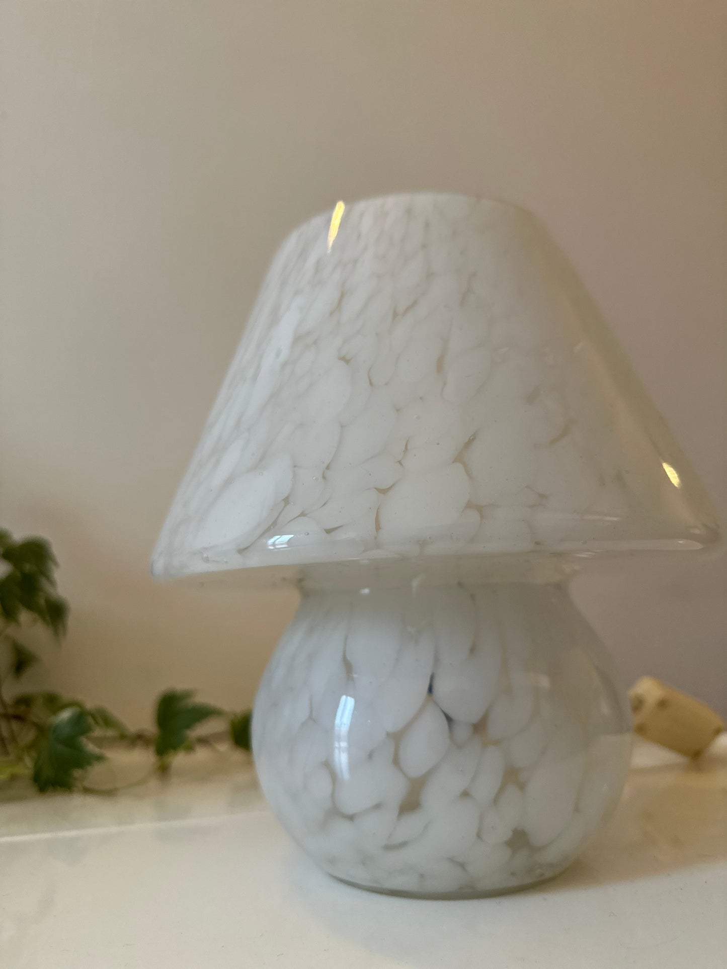 Mushroom Murano glazen lamp vintage italiaans design