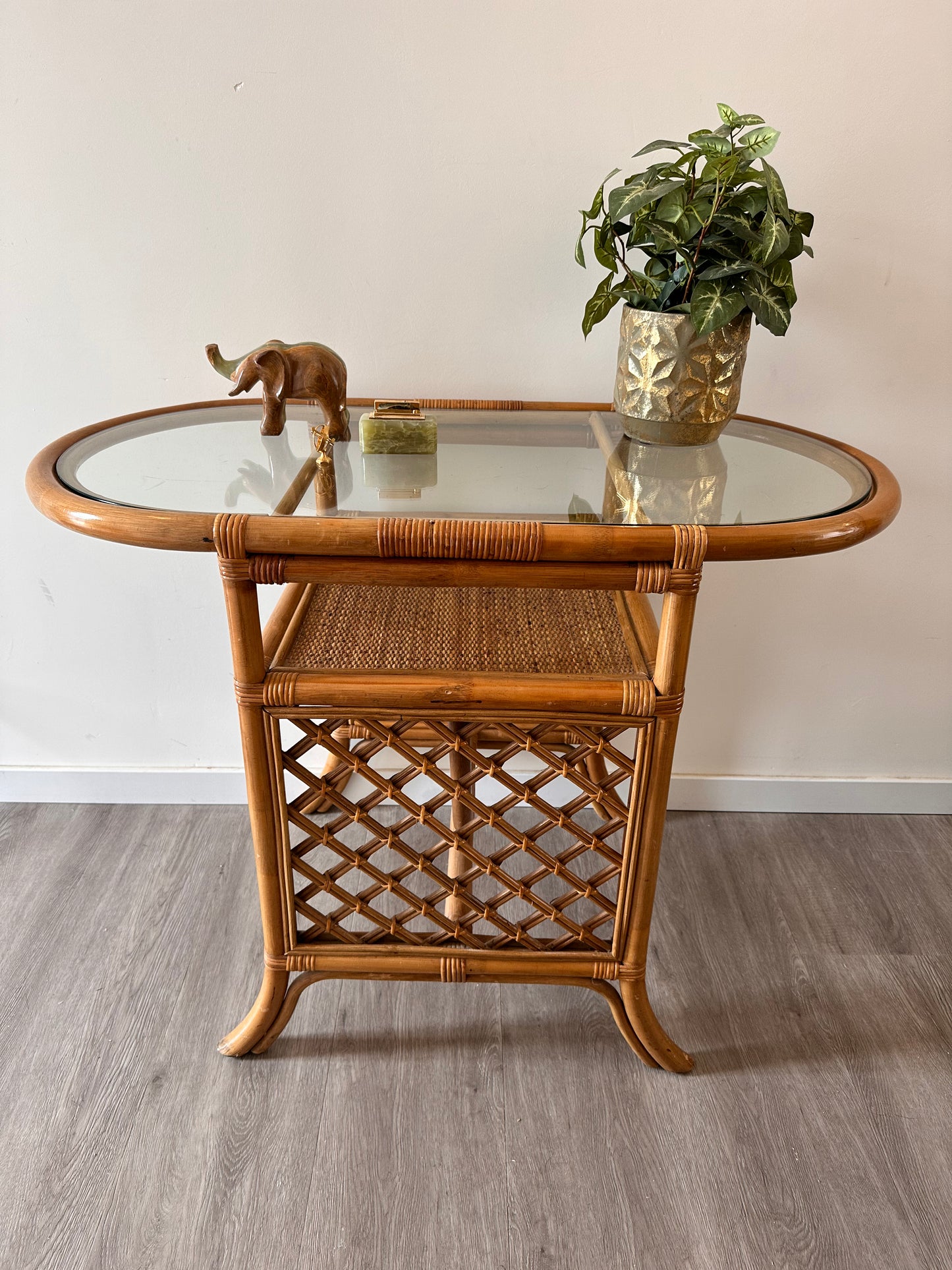 Rotan bijzettafel sidetable