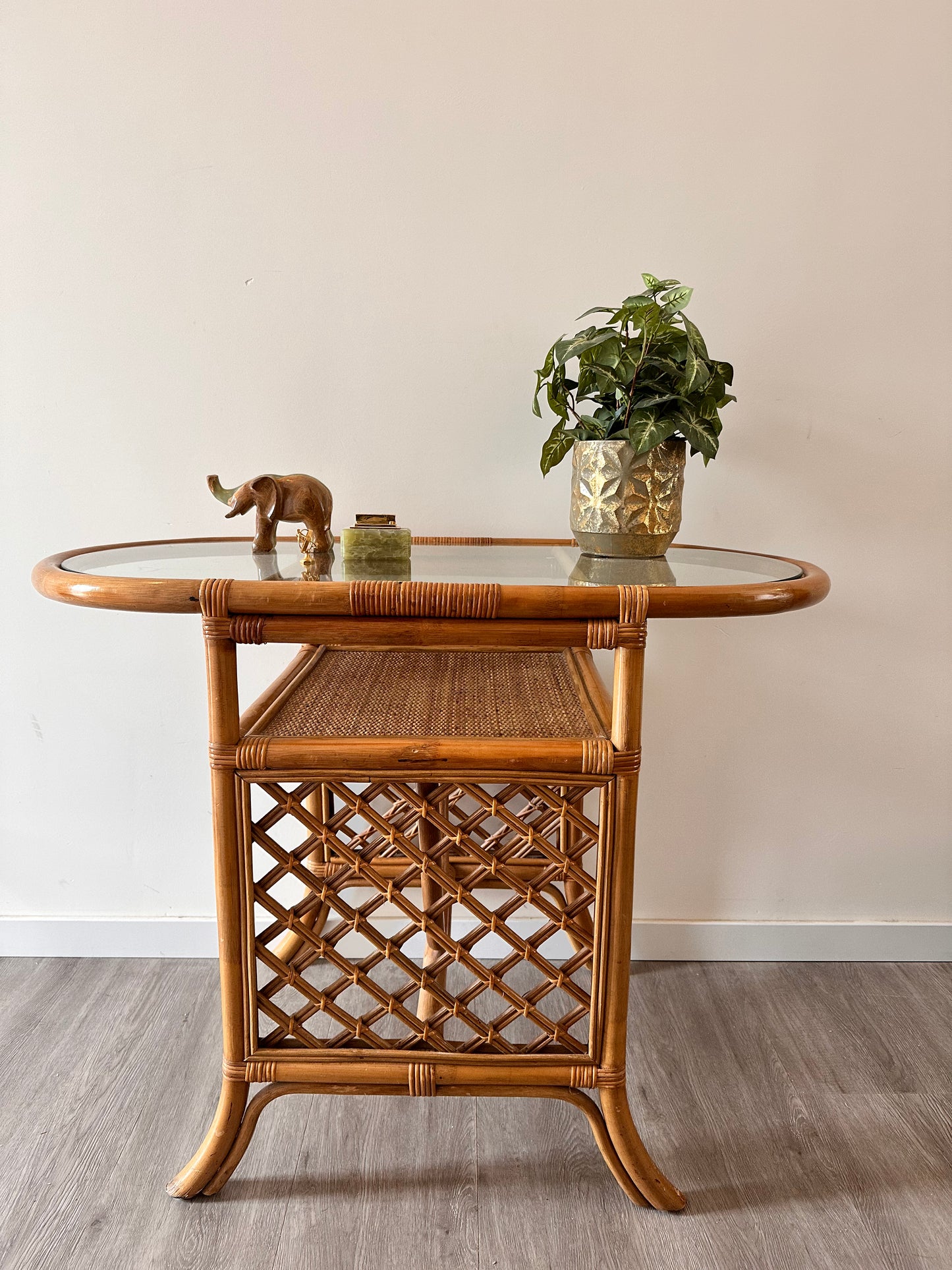 Rotan bijzettafel sidetable