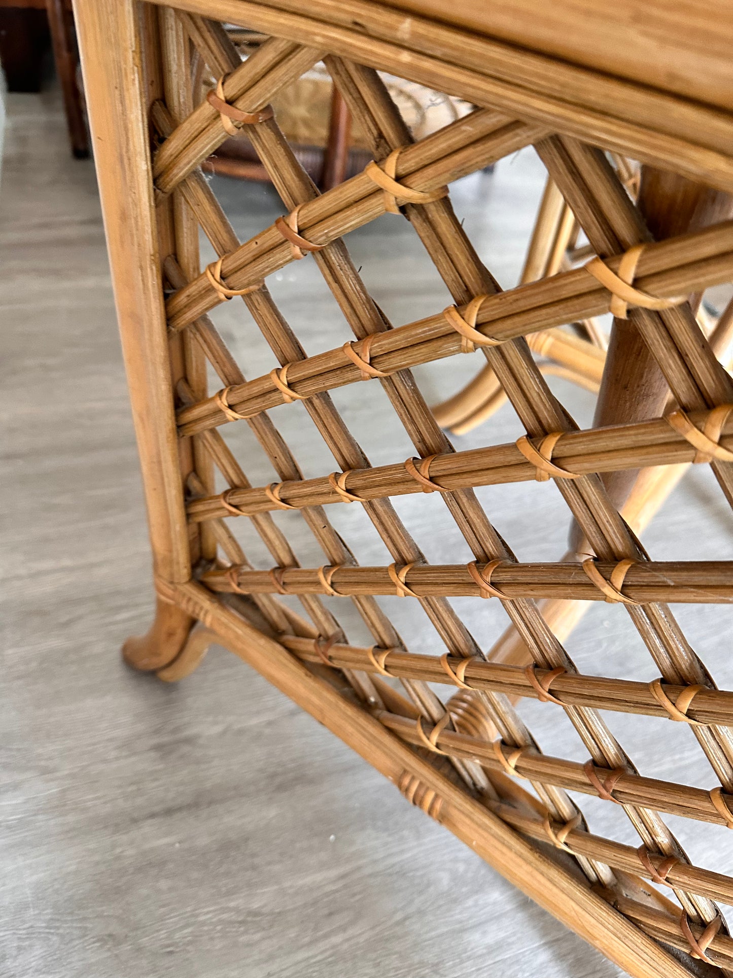 Rotan bijzettafel sidetable