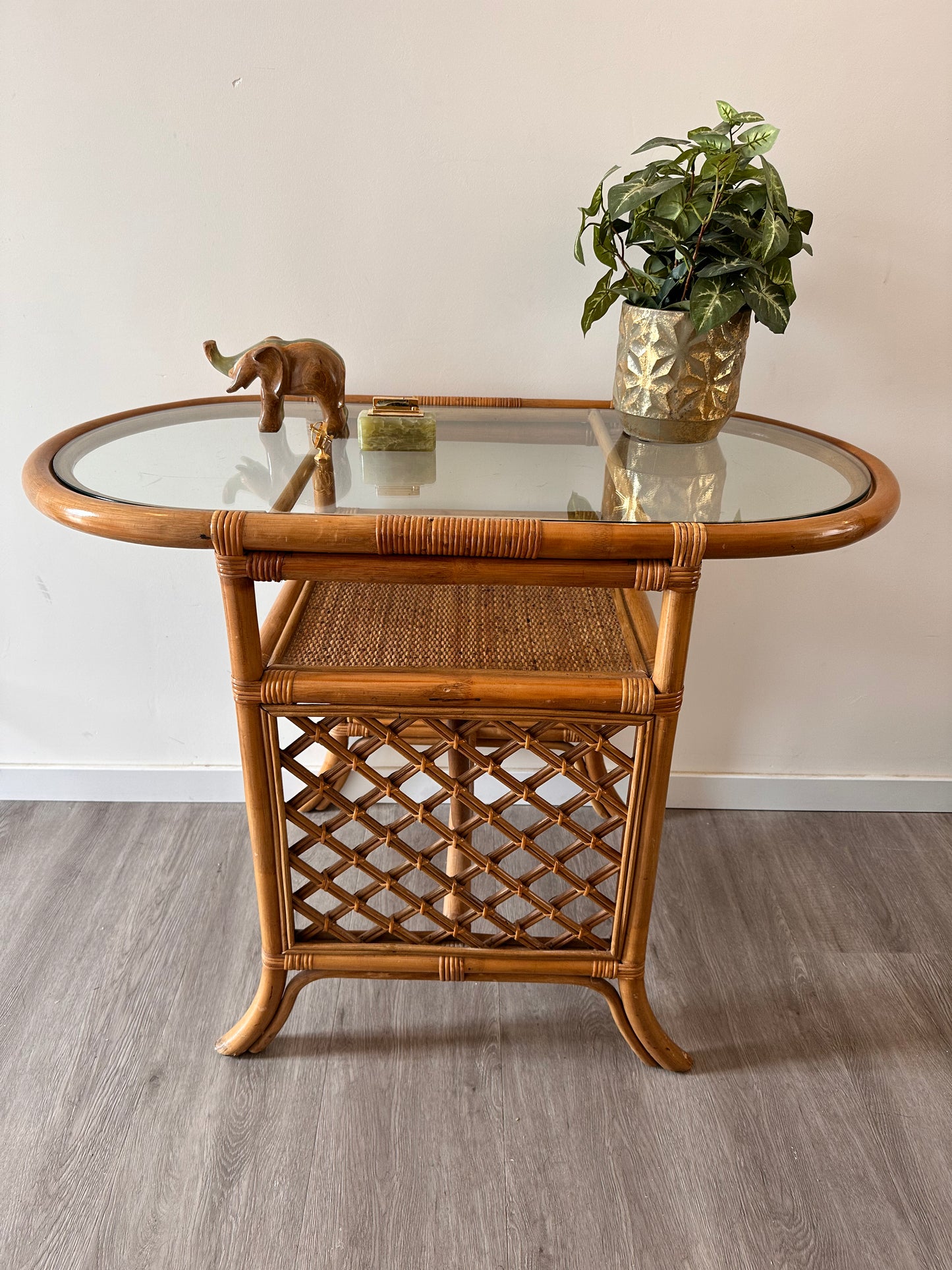 Rotan bijzettafel sidetable